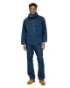 Post O'Alls NAVY Parka Blue Denim w/OD Yellow Stitch Indigo sold by Lost & Found