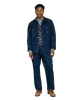 Post O'Alls Engineers' Jacket Herringbone Denim Double Indigo sold by Lost & Found