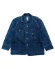 Post O'Alls Engineers' Jacket Herringbone Denim Double Indigo sold by Lost & Found