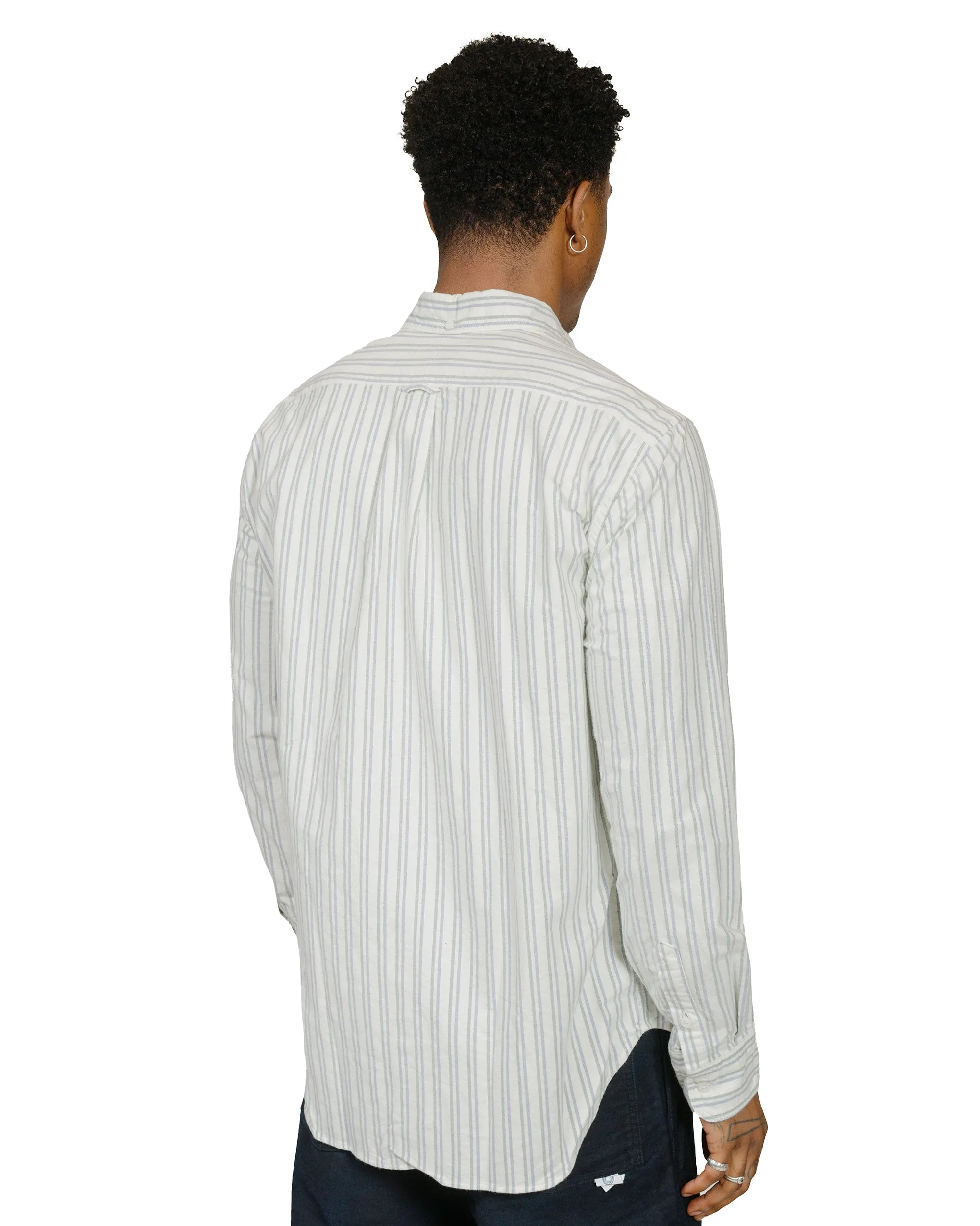 Gitman Vintage Bros. Blue Brushed Split Stripe Oxford sold by Lost & Found product image thumbnail 3