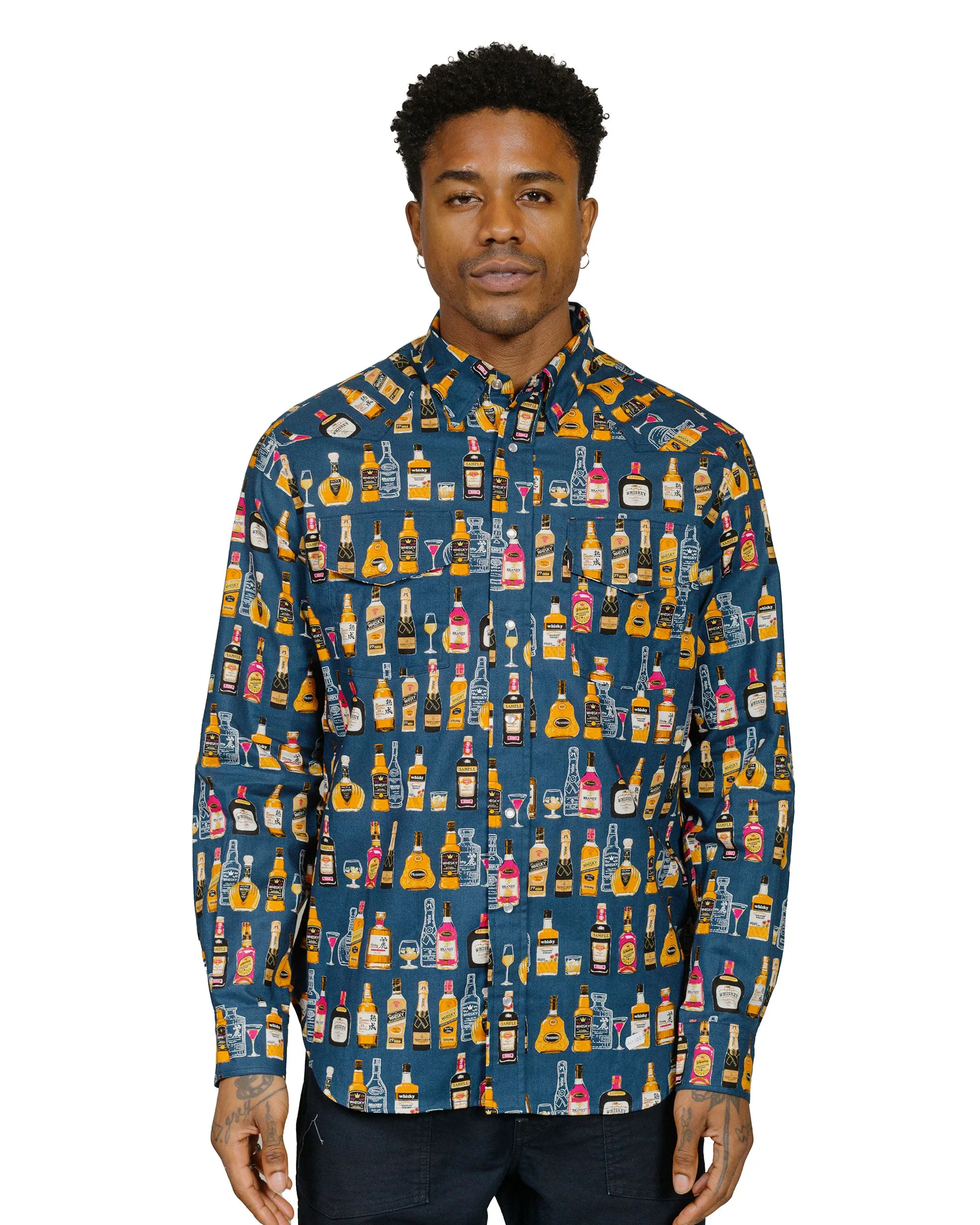 Gitman Vintage Bros. Make It Suntory Time Western Shirt sold by Lost & Found product image thumbnail 2