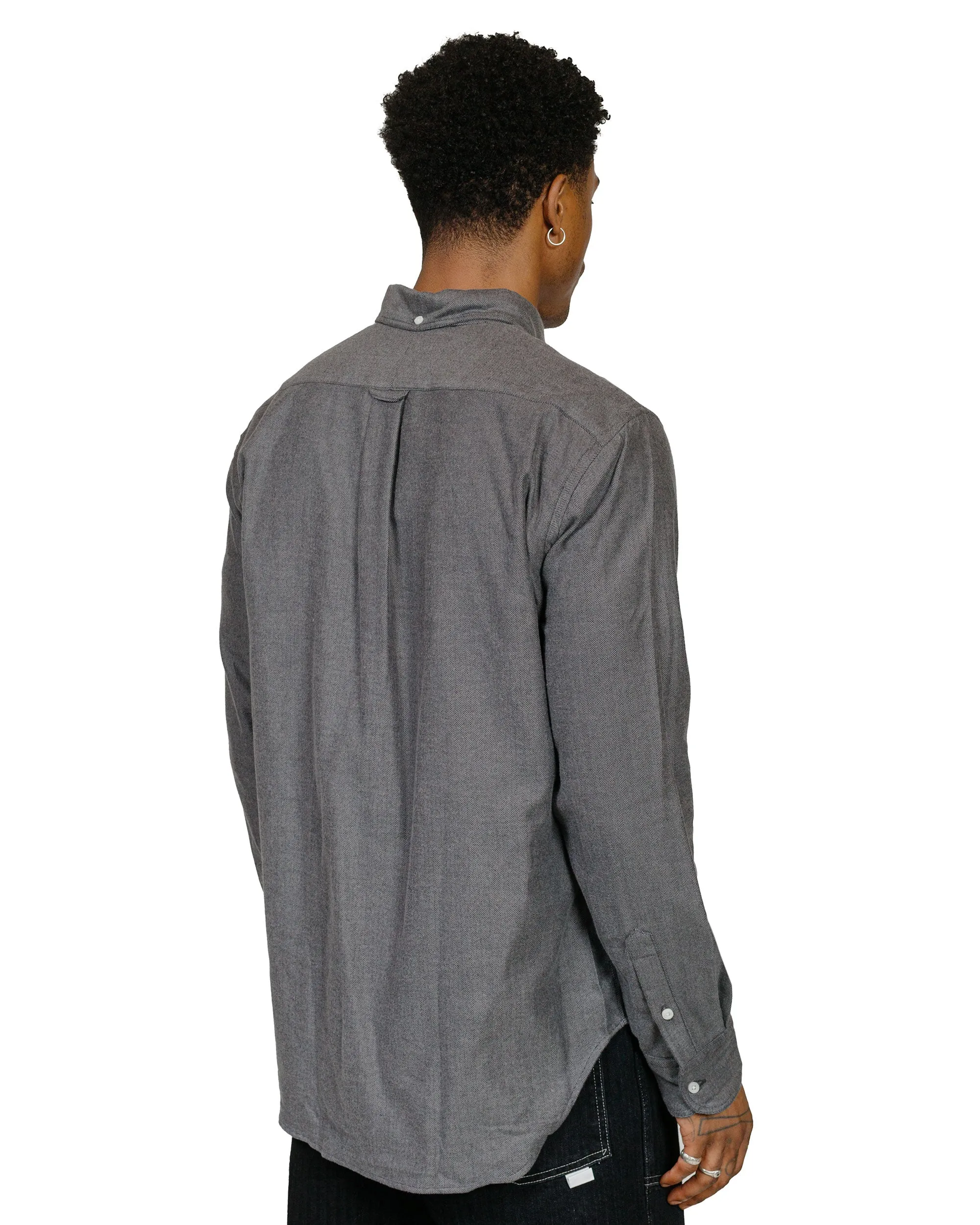 Gitman Vintage Bros. Grey Shetland Flannel Shirt sold by Lost & Found product image thumbnail 3