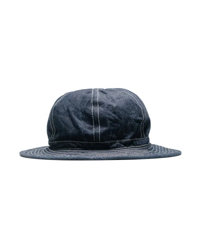 The Real McCoy's MA17013 Denim Army Hat sold by Lost & Found