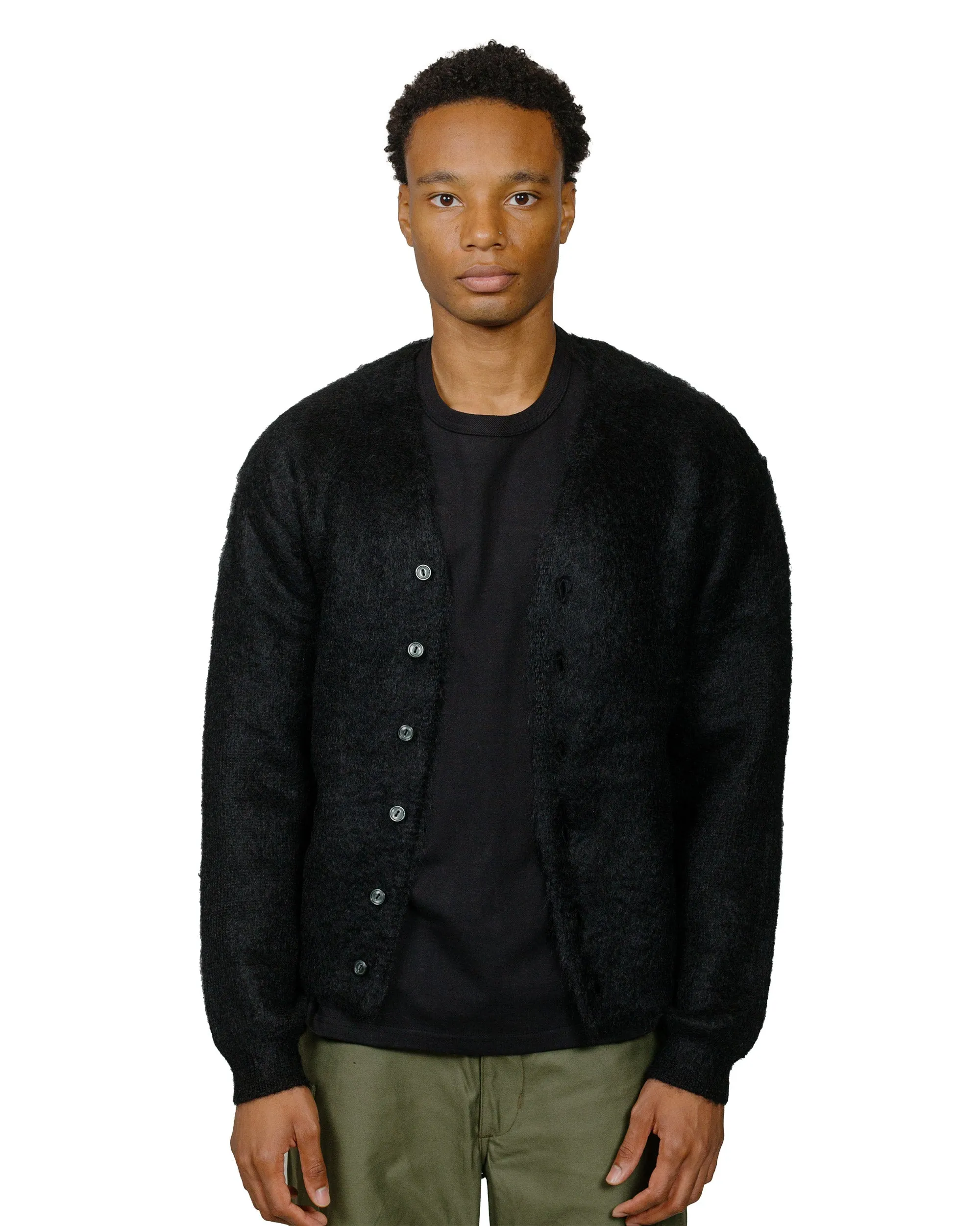 The Real McCoy's MC19103 JM Mohair Cardigan Black sold by Lost & Found product image thumbnail 2