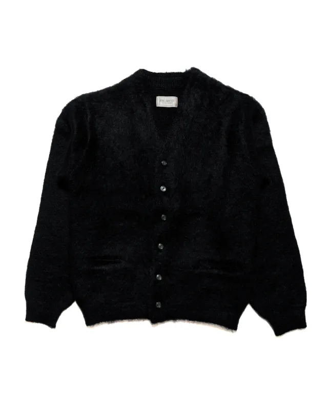The Real McCoy's MC19103 JM Mohair Cardigan Black sold by Lost & Found