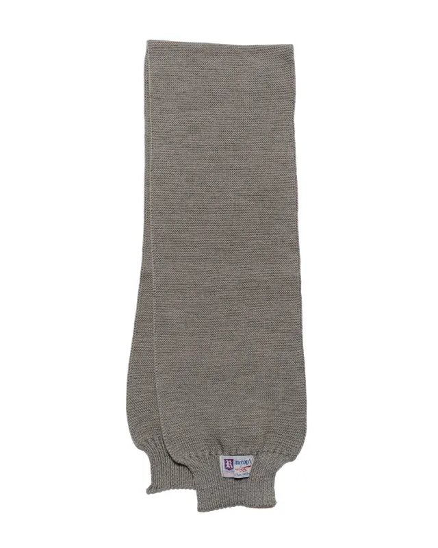 The Real McCoy's MA24103 Scarf, Wool-Knit Gray sold by Lost & Found