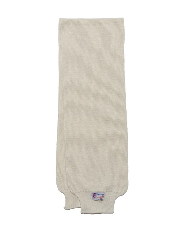 The Real McCoy's MA24103 Scarf, Wool-Knit Ecru sold by Lost & Found