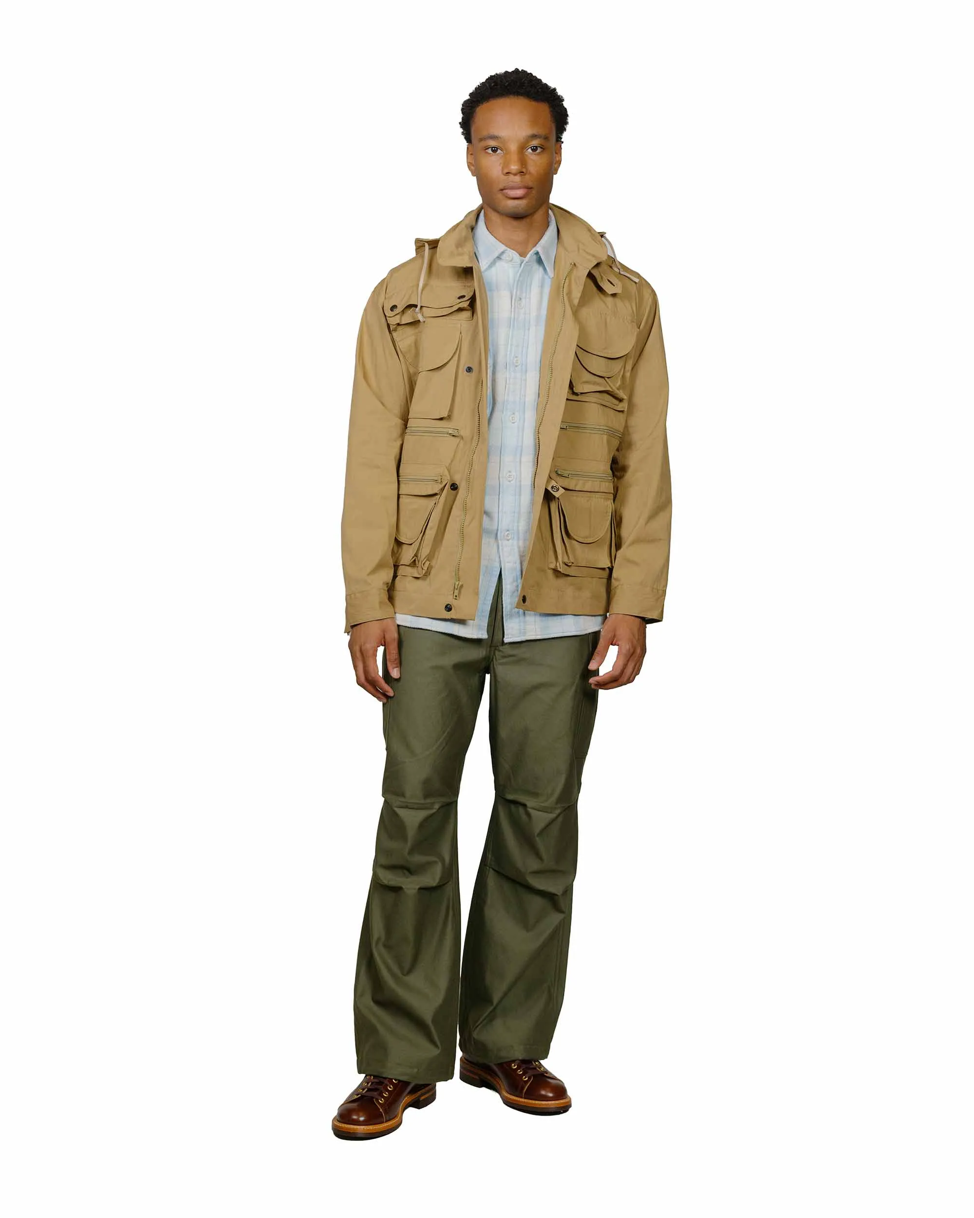 The Real McCoy's MS24007 8HU Block Check Summer Flannel Shirt Light Blue sold by Lost & Found product image thumbnail 4