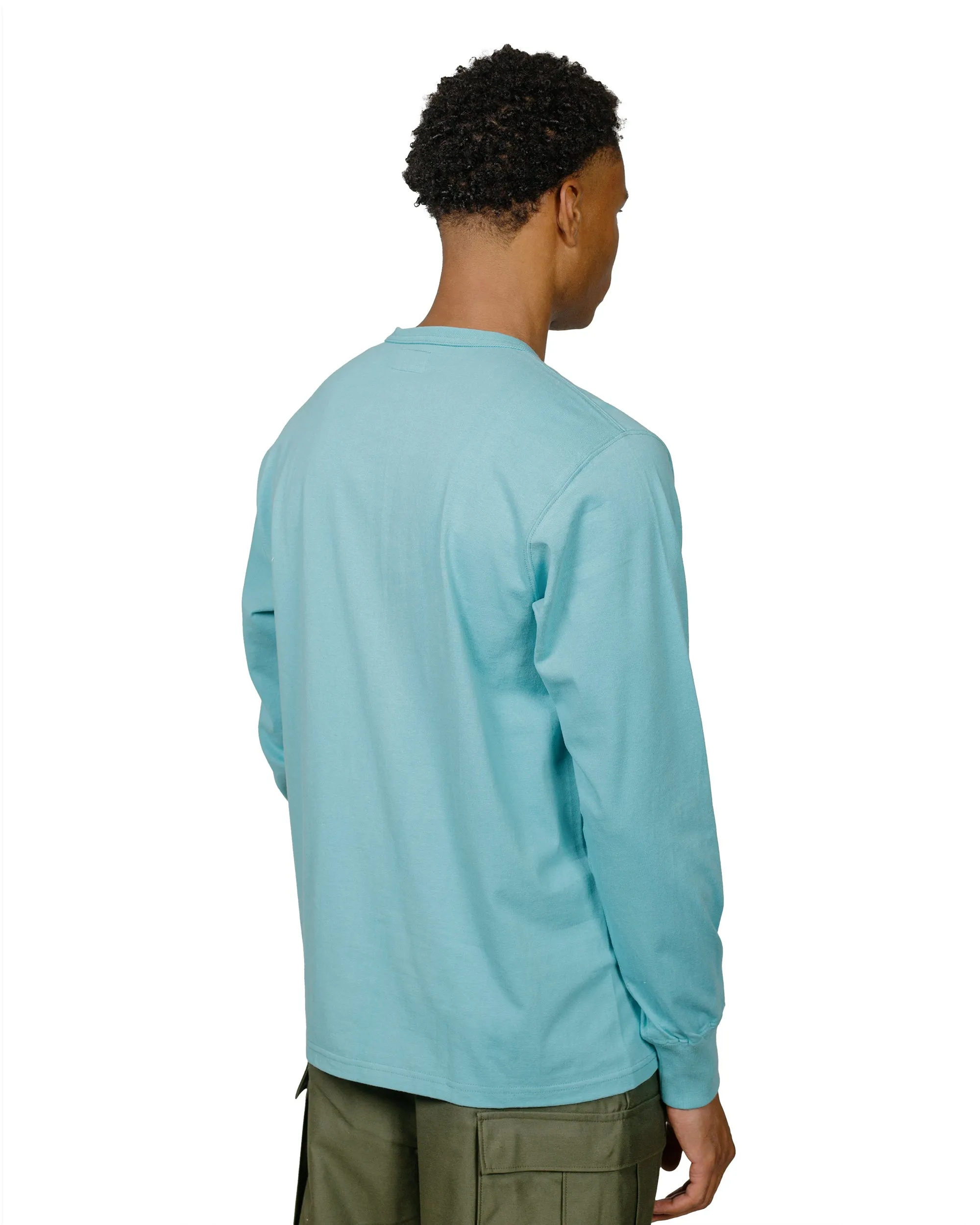 The Real McCoy's MC24019 Pocket Tee L/S Teal sold by Lost & Found product image thumbnail 3
