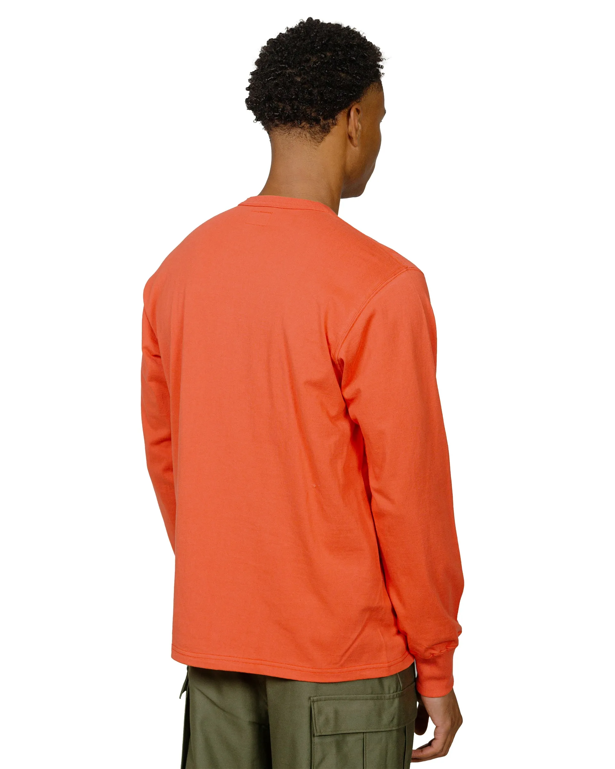 The Real McCoy's MC24019 Pocket Tee L/S Scarlet sold by Lost & Found product image thumbnail 3