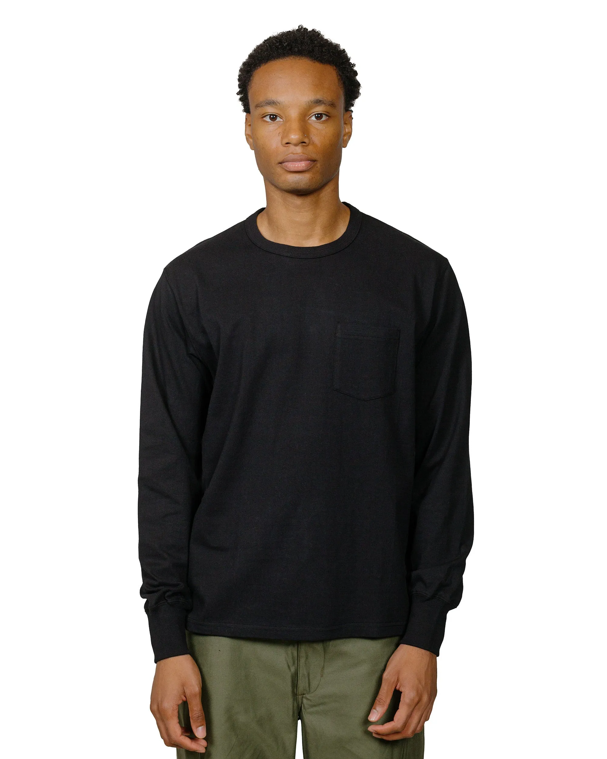 The Real McCoy's MC24019 Pocket Tee L/S Black sold by Lost & Found product image thumbnail 2