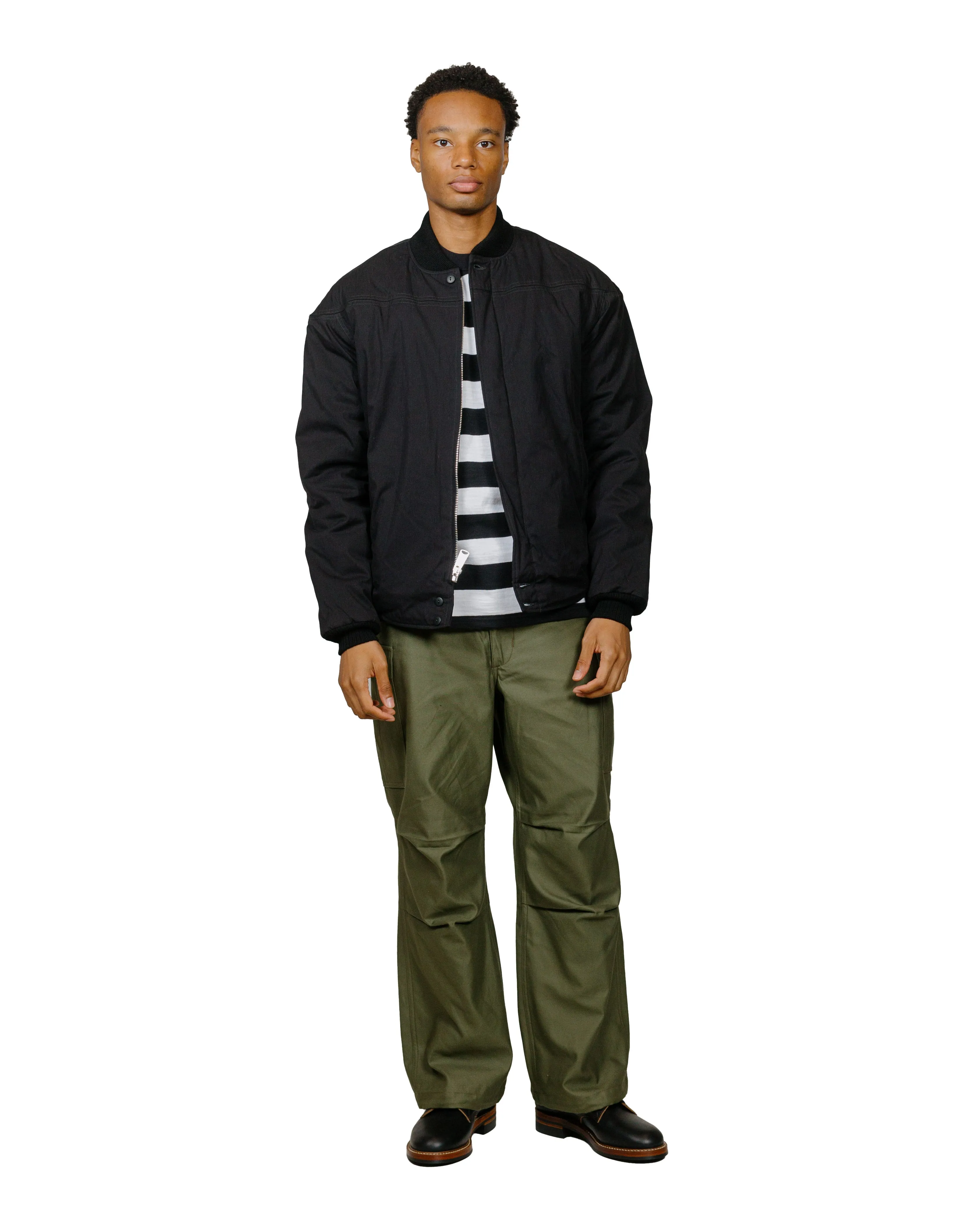 The Real McCoy's BJ24002 Buco Cape Shoulder Sports Jacket Black sold by Lost & Found product image thumbnail 4