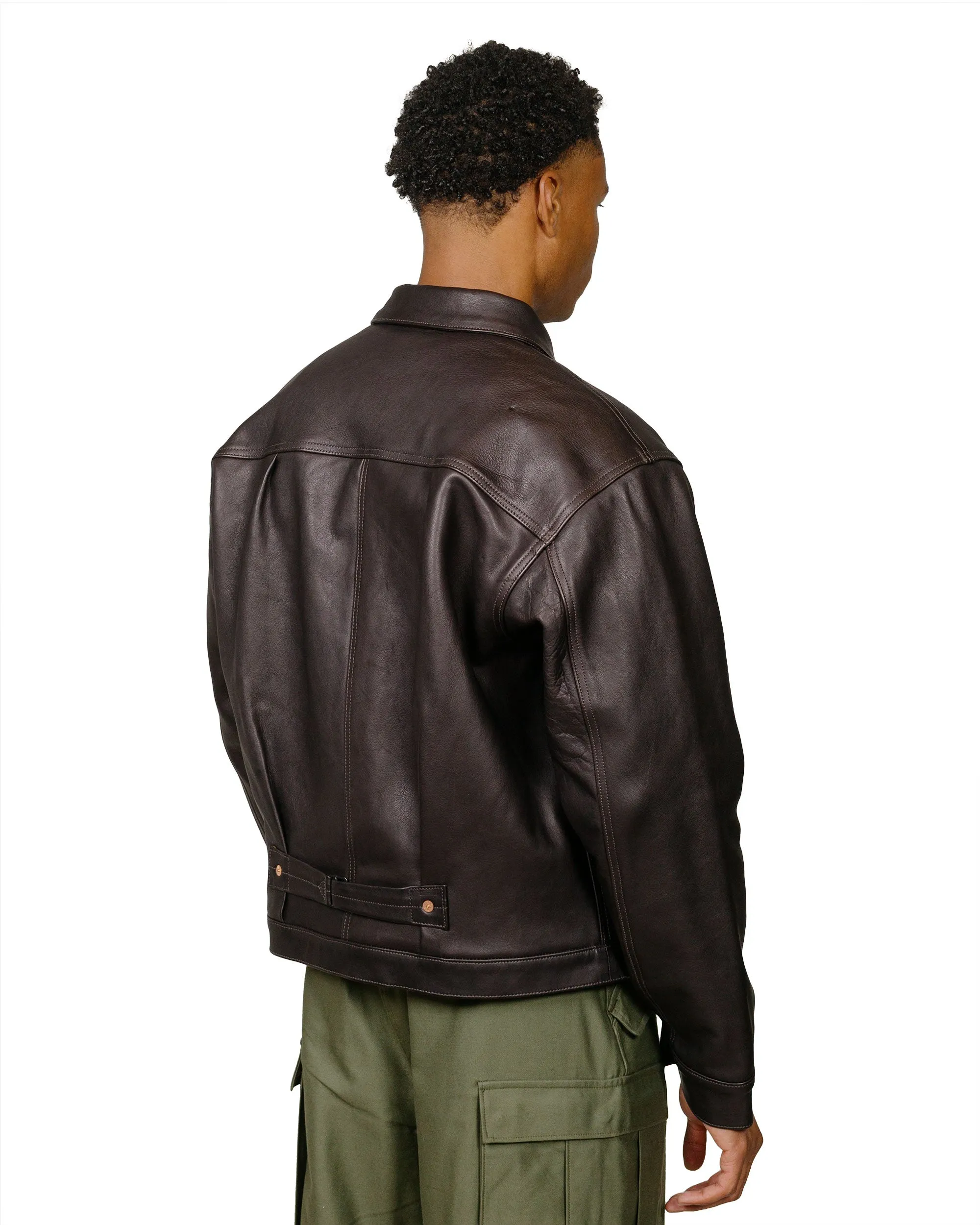 The Real McCoy's MJ23013 Type I Leather Jacket Black sold by Lost & Found product image thumbnail 3