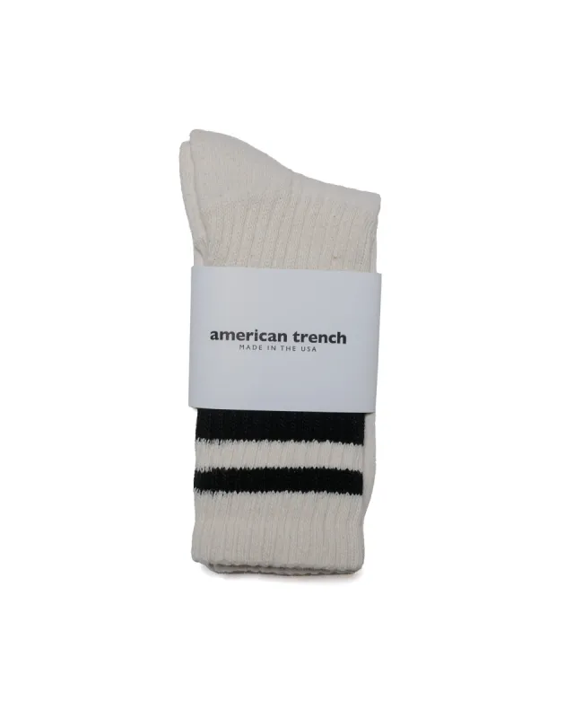 American Trench The Mono Stripe Black sold by Lost & Found