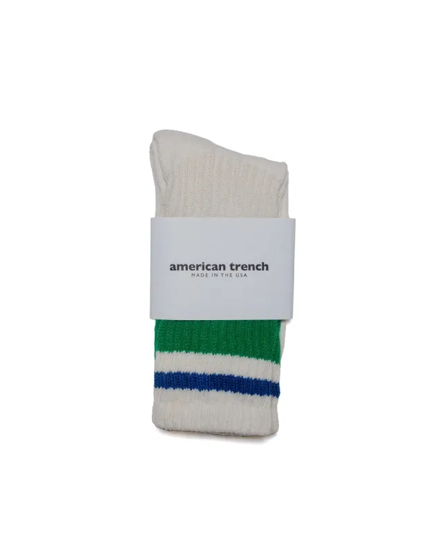 American Trench The Retro Stripe Kelly Green/Royal sold by Lost & Found