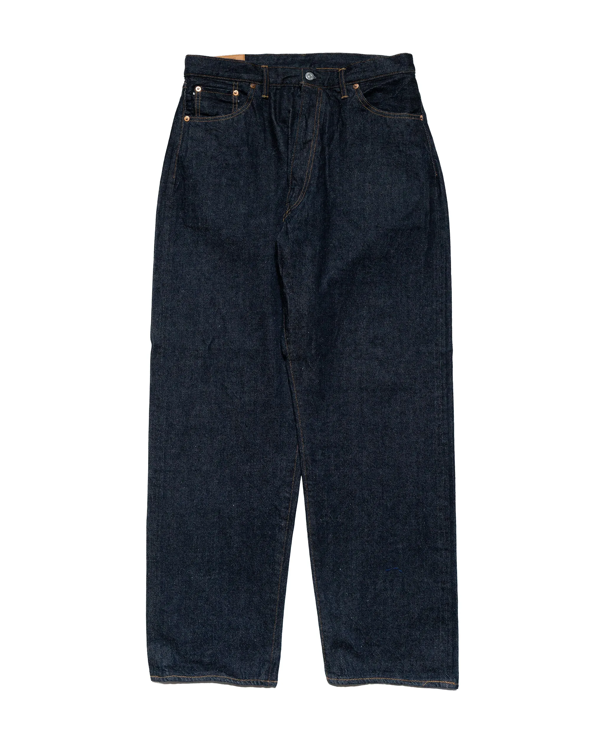 KAPTAIN SUNSHINE 5P Zipper Front Denim Pants Indigo One Wash sold by Lost & Found