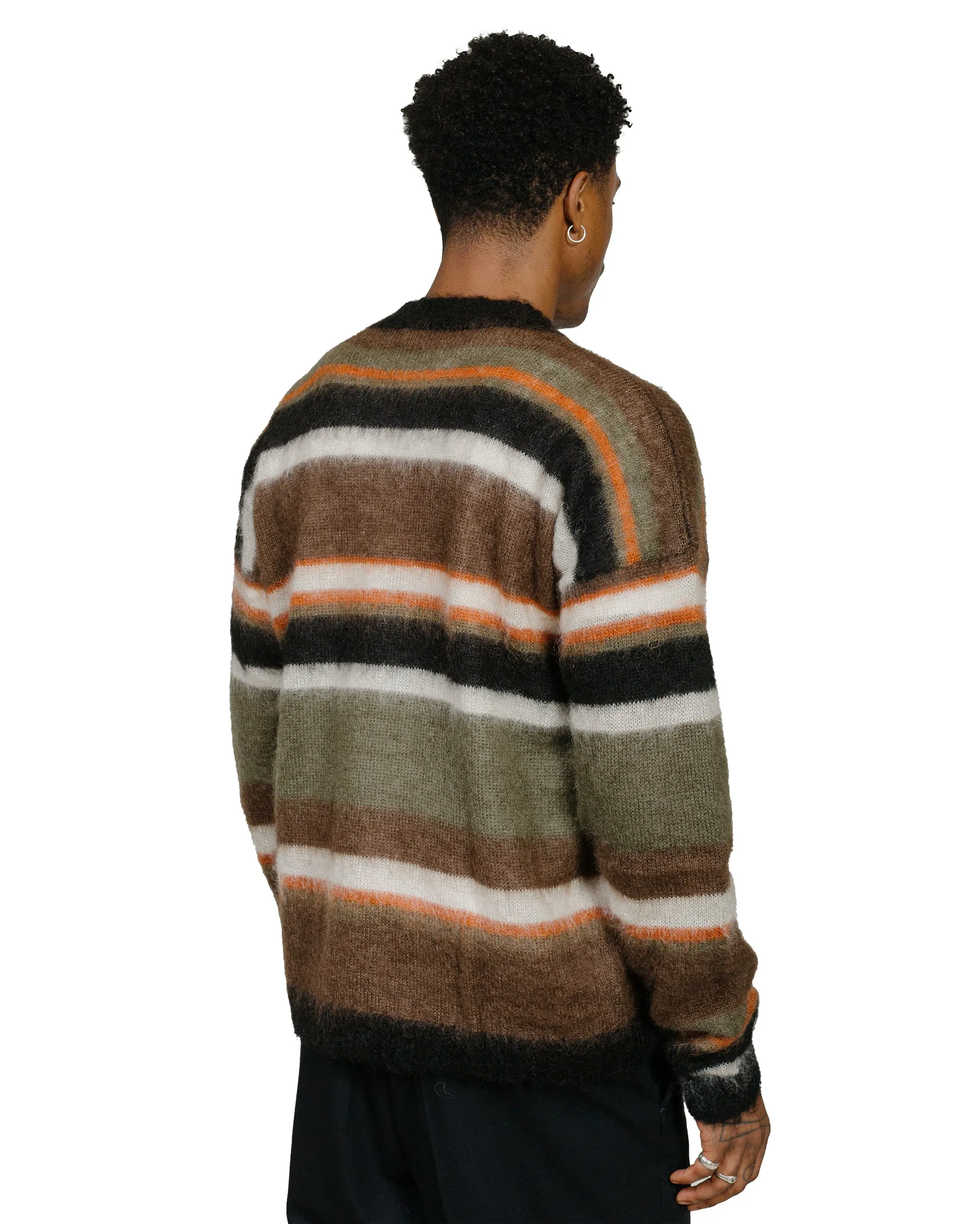 CASEY CASEY Stripe Mohsil Jumper Mosil Khaki sold by Lost & Found product image thumbnail 3