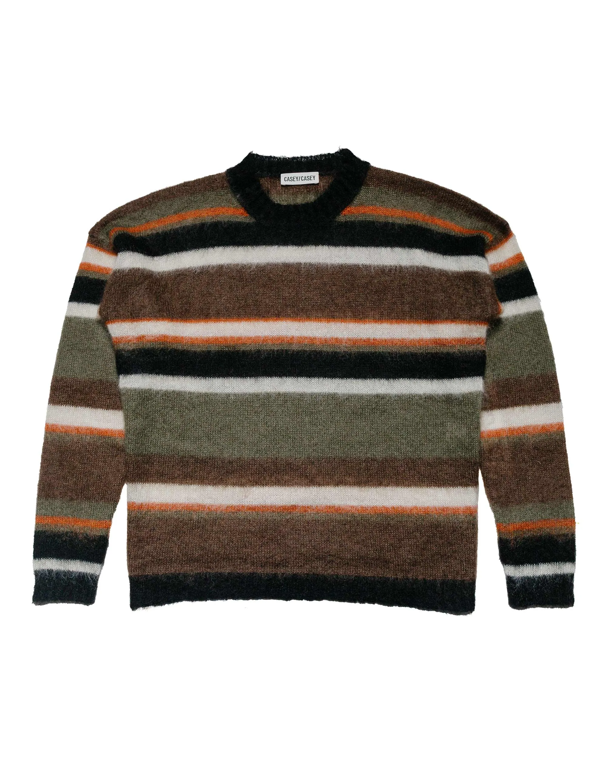 CASEY CASEY Stripe Mohsil Jumper Mosil Khaki sold by Lost & Found