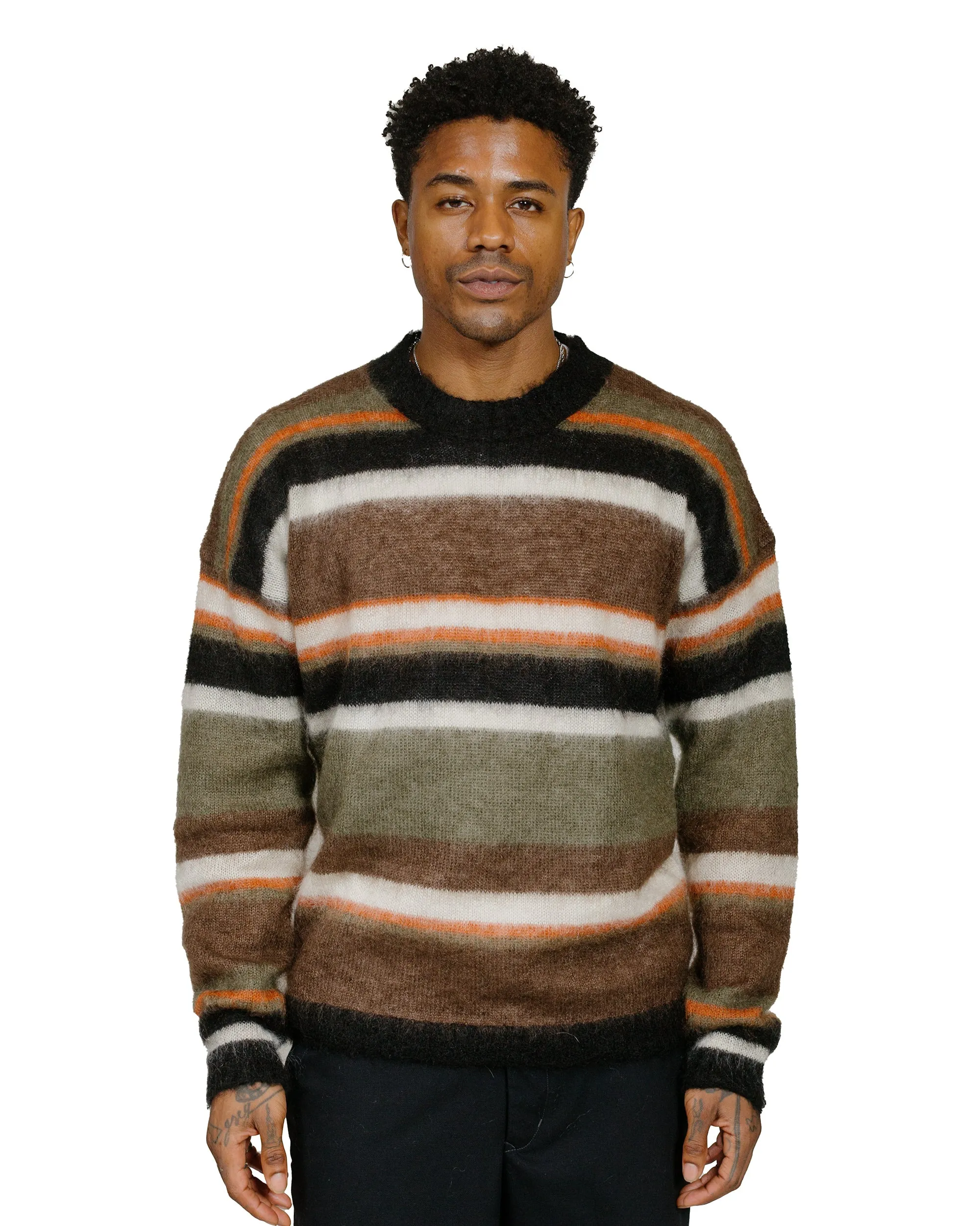 CASEY CASEY Stripe Mohsil Jumper Mosil Khaki sold by Lost & Found product image thumbnail 2