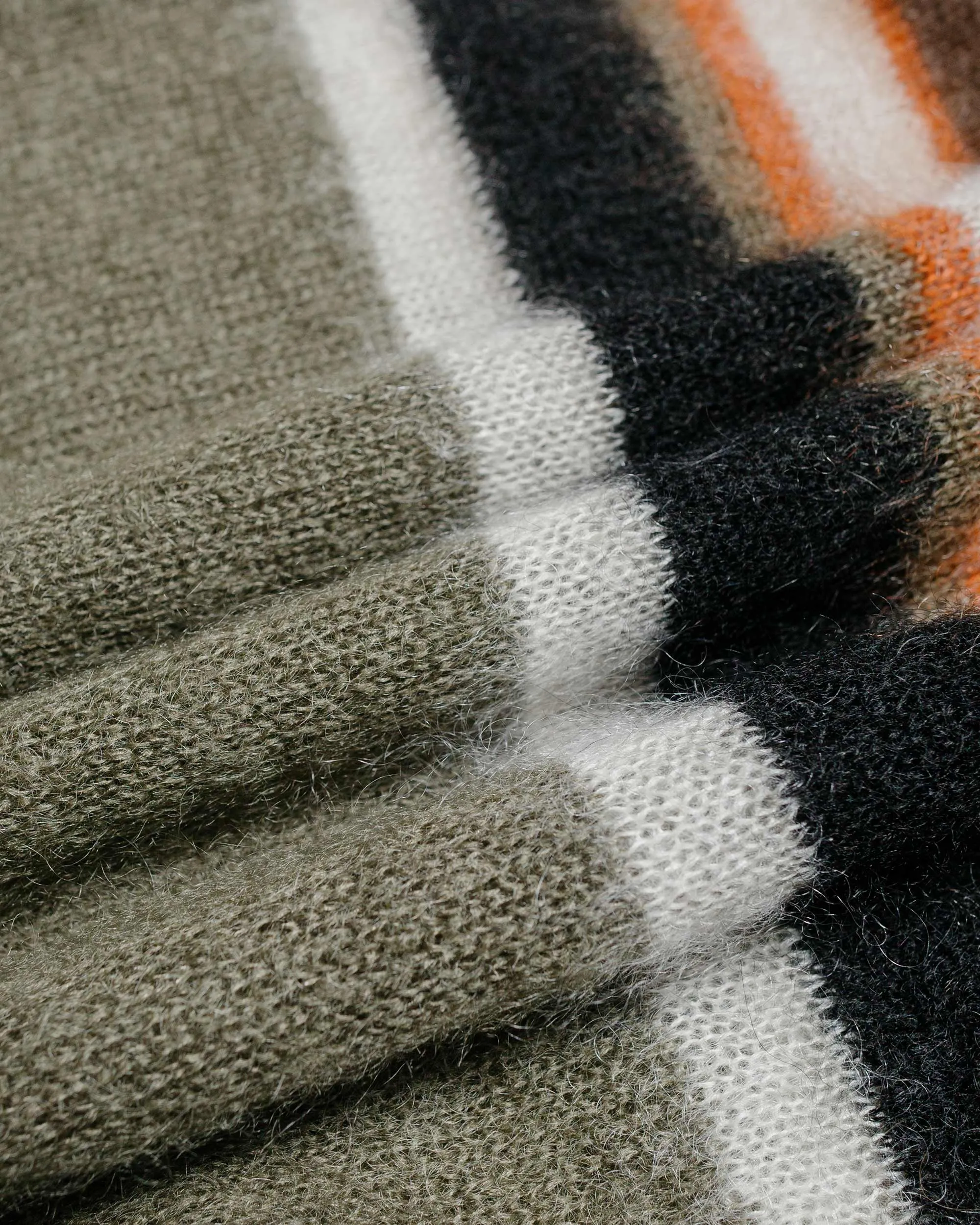 CASEY CASEY Stripe Mohsil Jumper Mosil Khaki sold by Lost & Found product image thumbnail 5