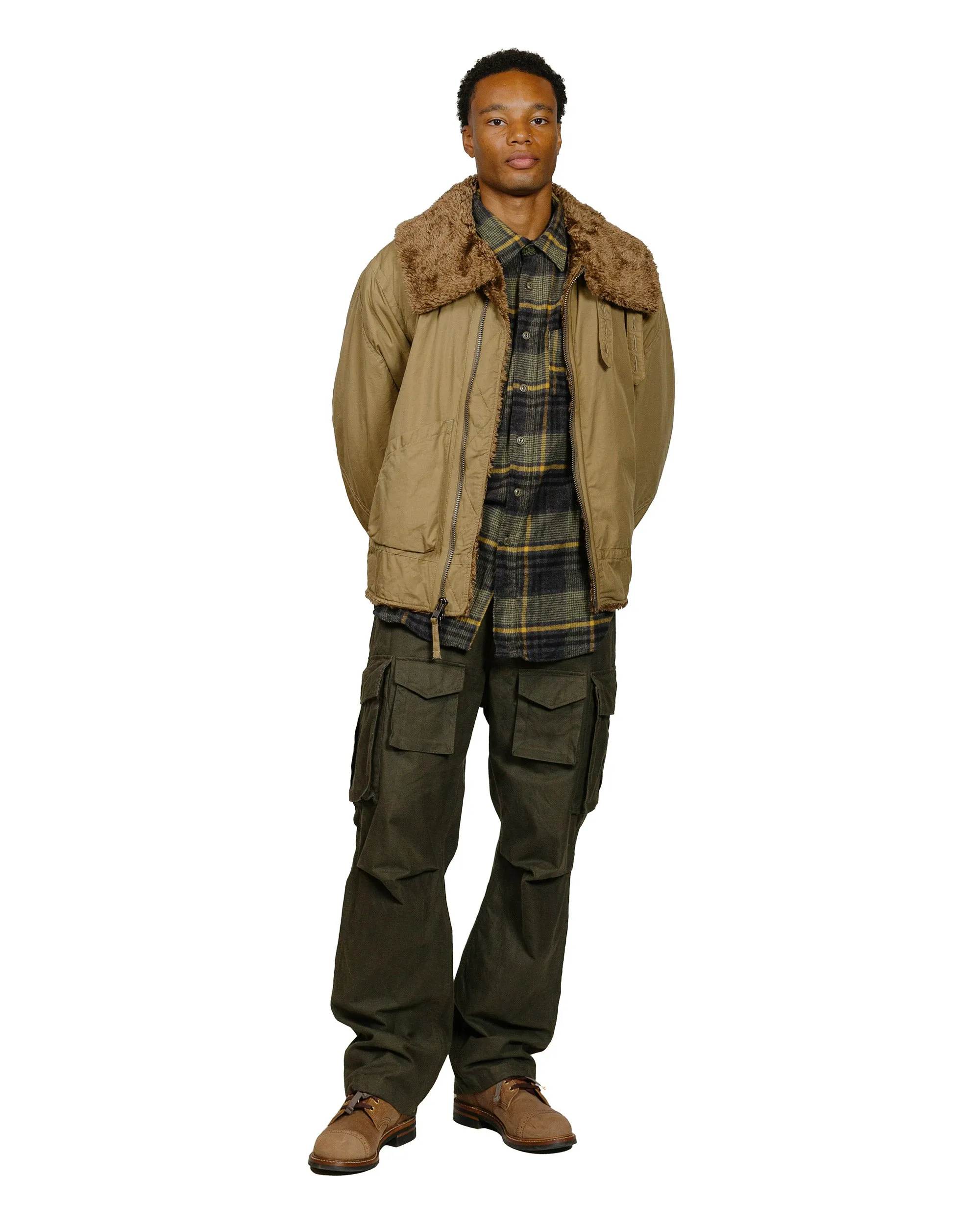 Engineered Garments Work Shirt Yellow/Gray Cotton Plaid Flannel sold by Lost & Found product image thumbnail 4