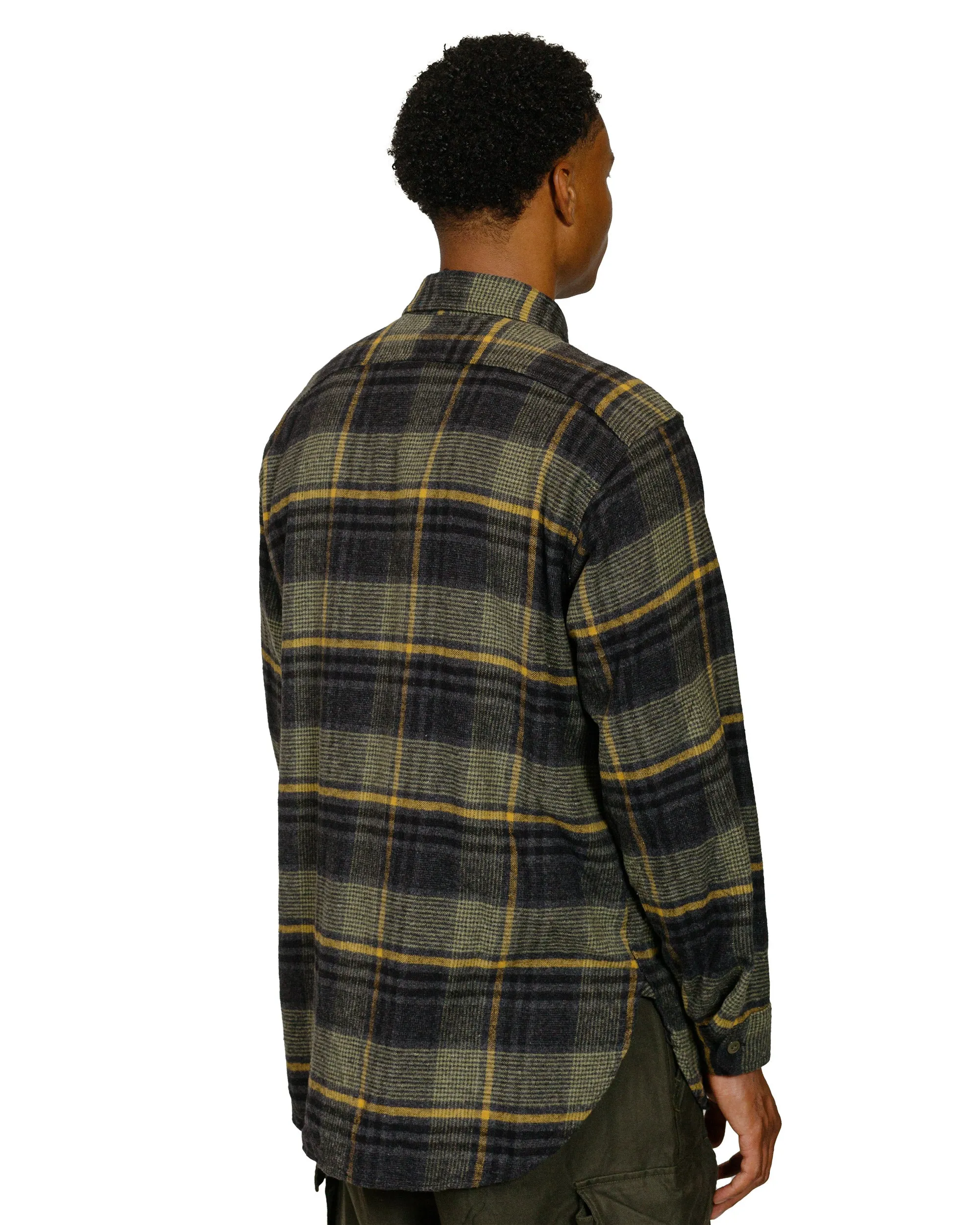 Engineered Garments Work Shirt Yellow/Gray Cotton Plaid Flannel sold by Lost & Found product image thumbnail 3