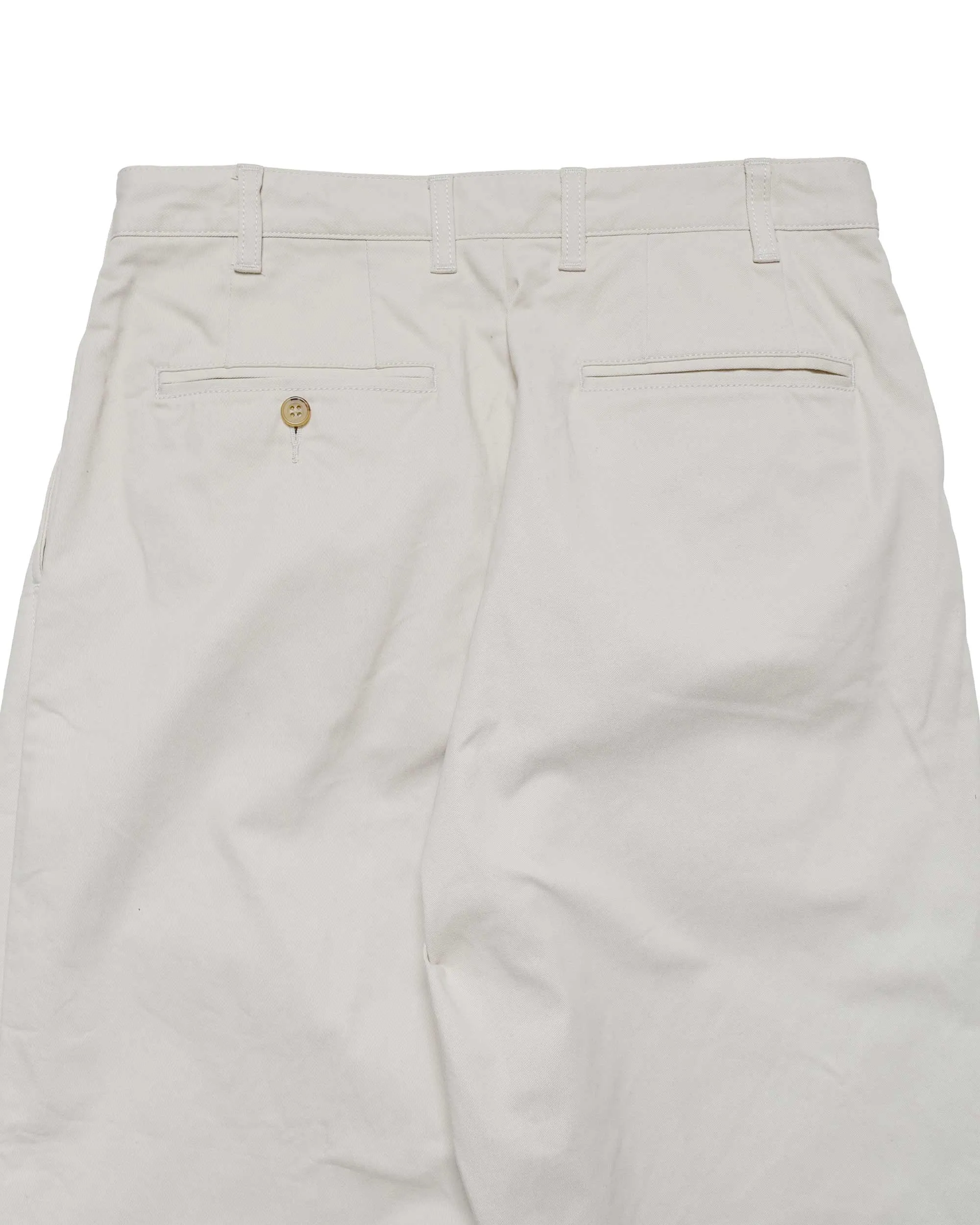 Beams Plus 2Pleats Twill Cement sold by Lost & Found product image thumbnail 5