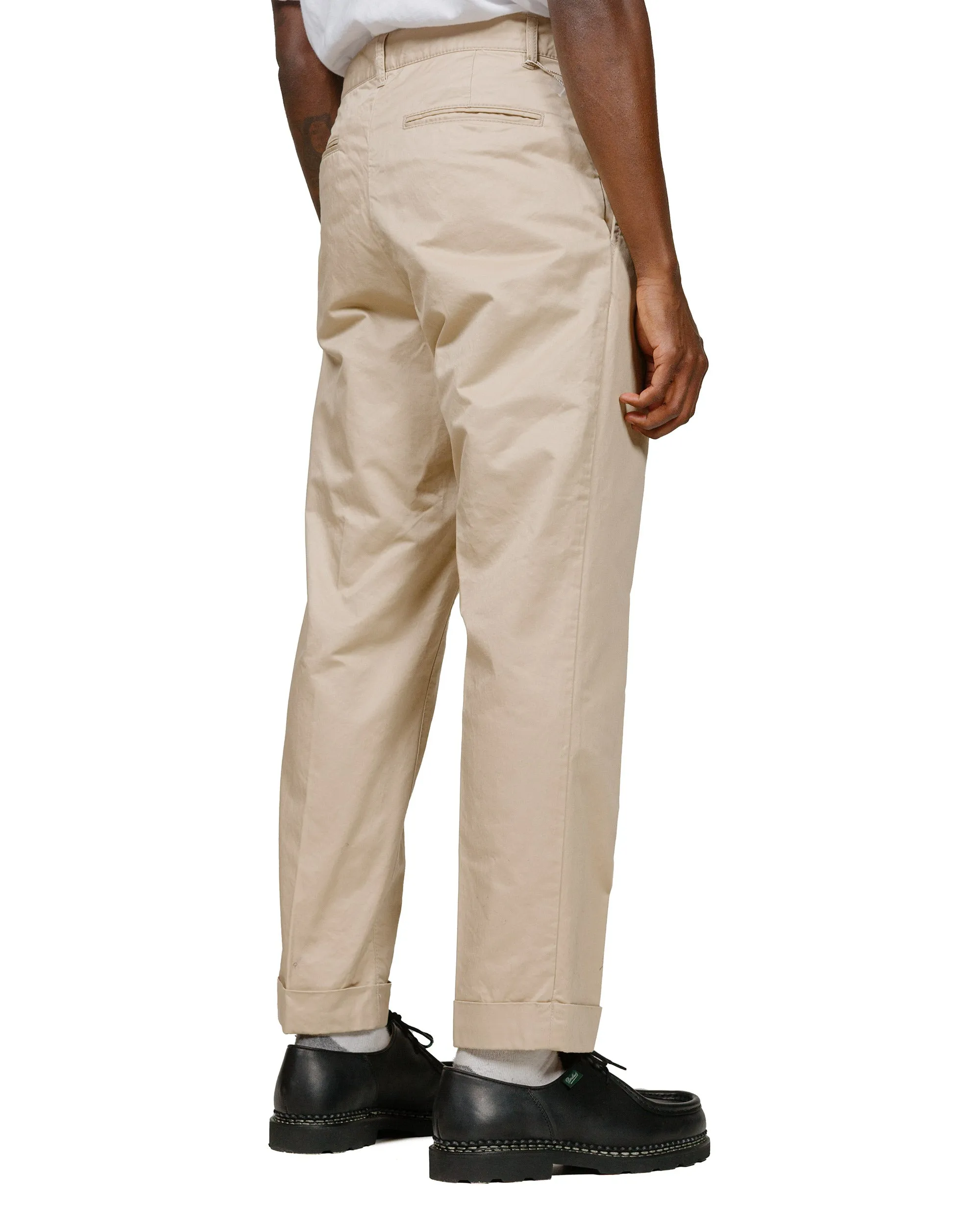 Beams Plus 1Pleat 80/3 Twill Beige sold by Lost & Found product image thumbnail 3