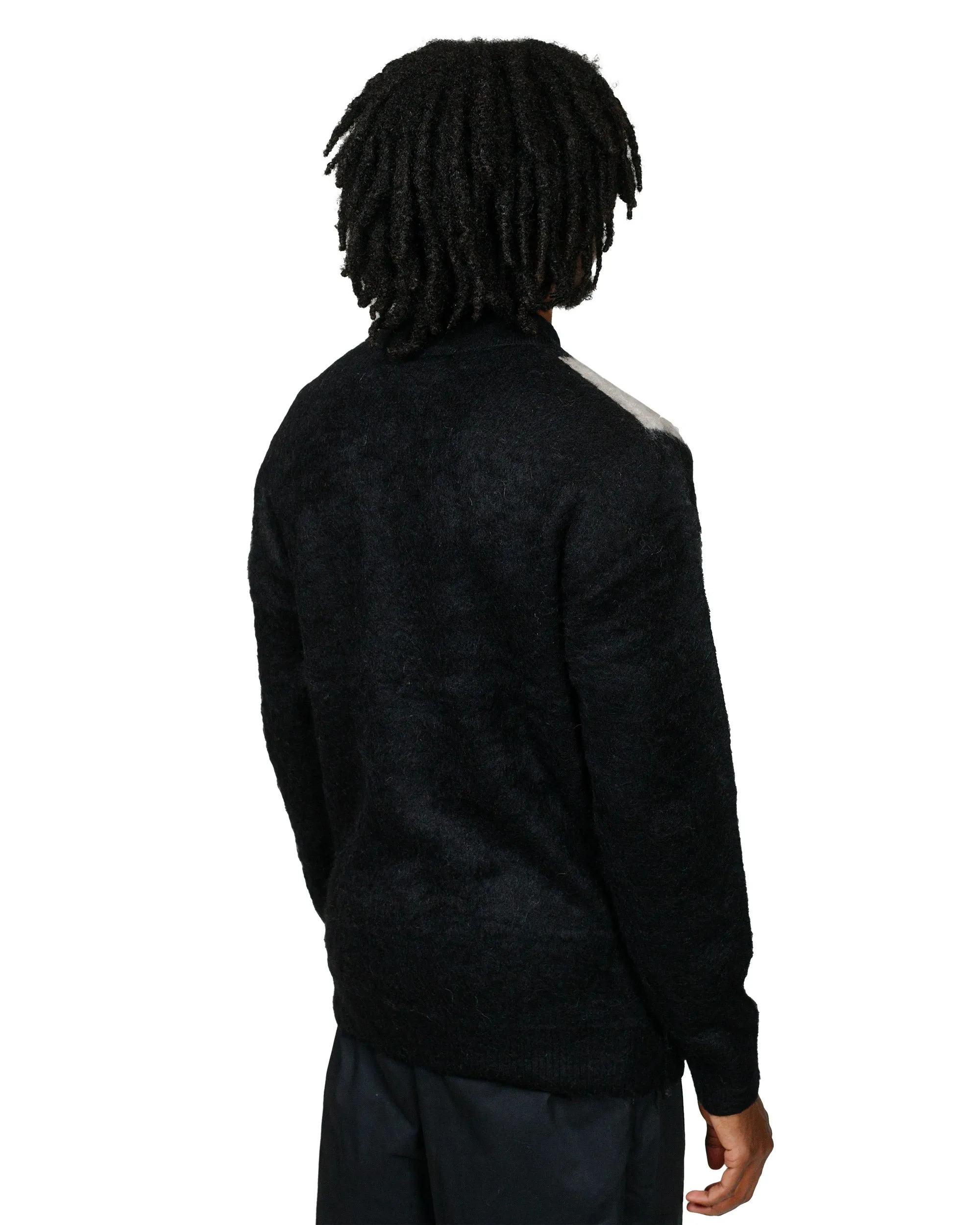Beams Plus Knit Polo Shaggy Black sold by Lost & Found product image thumbnail 3