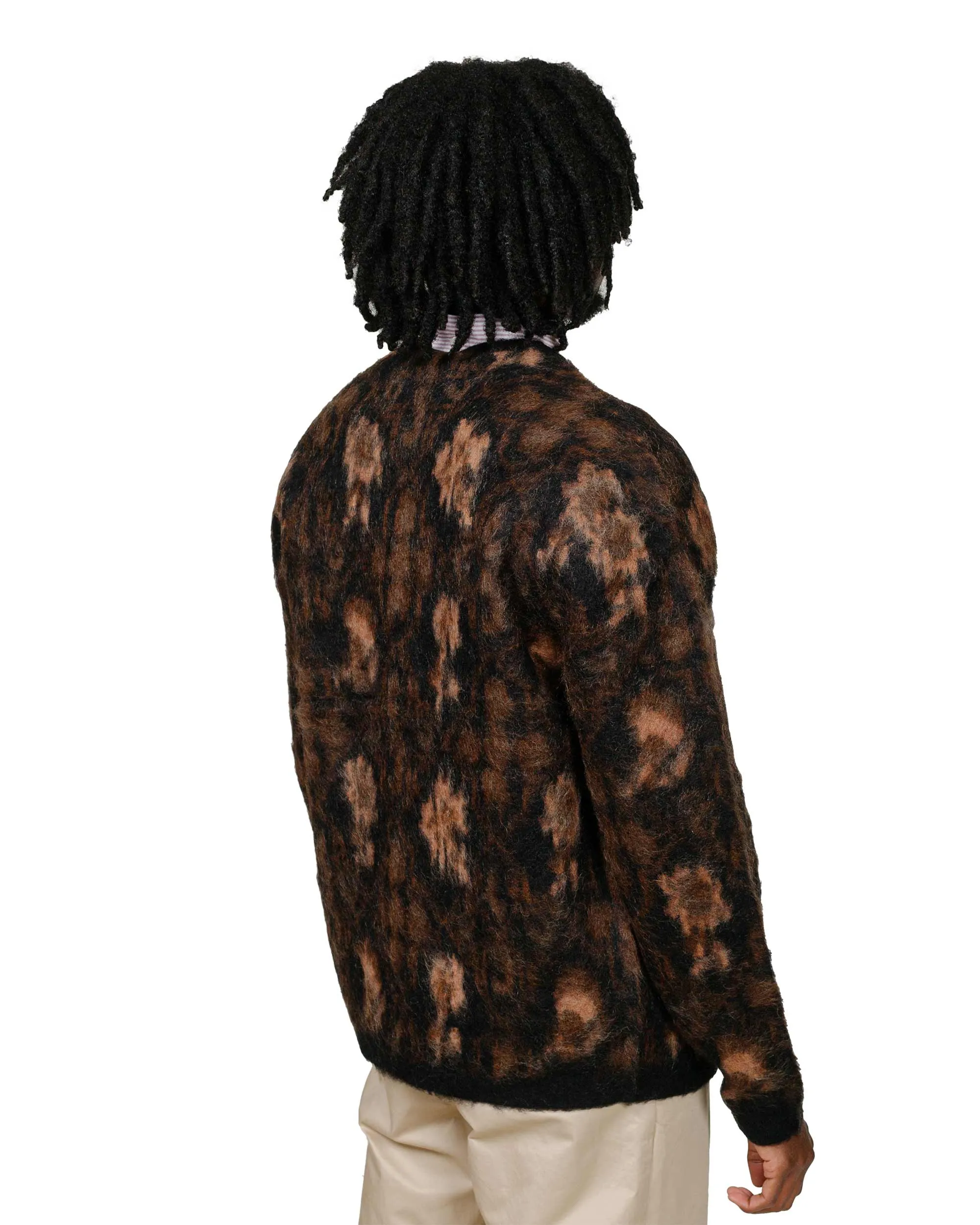 Beams Plus Cardigan Botanical Black sold by Lost & Found product image thumbnail 3
