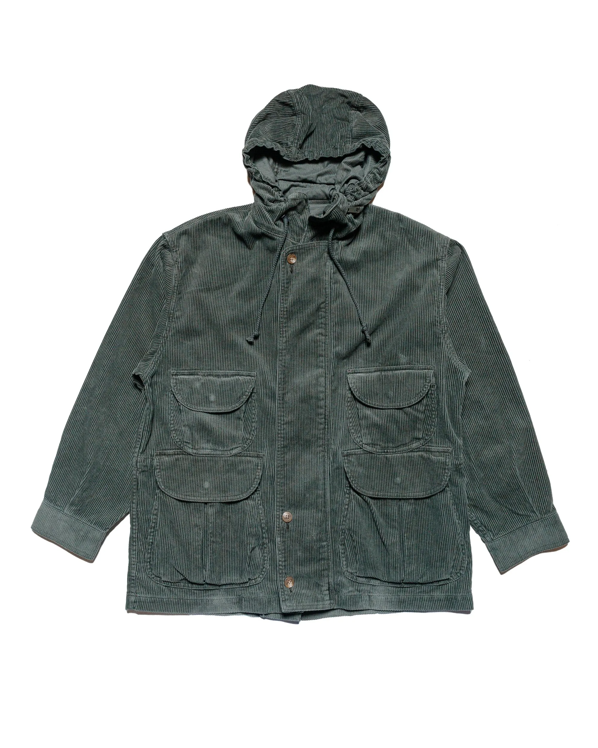 Beams Plus Field Coat Corduroy Moss sold by Lost & Found