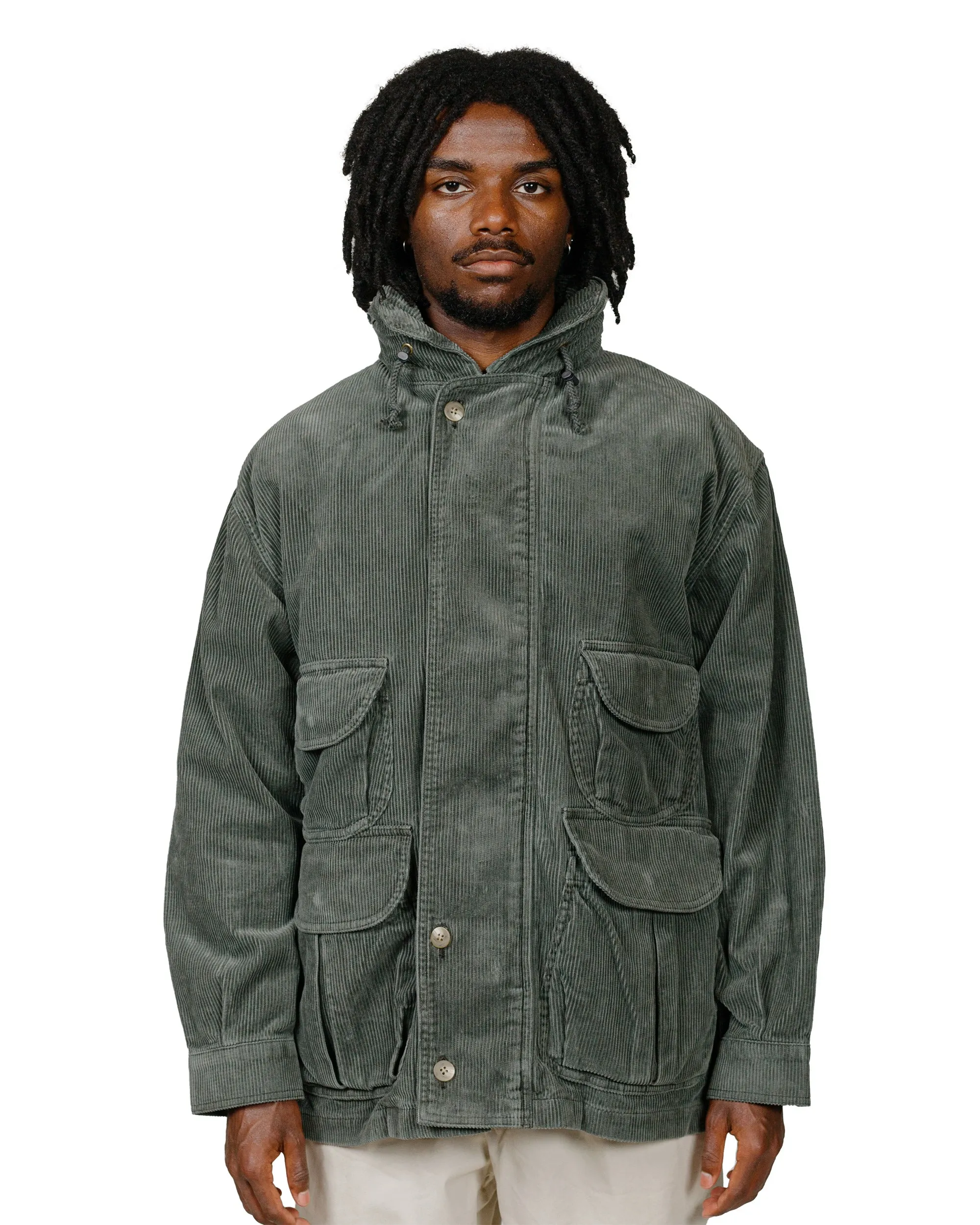 Beams Plus Field Coat Corduroy Moss sold by Lost & Found product image thumbnail 2