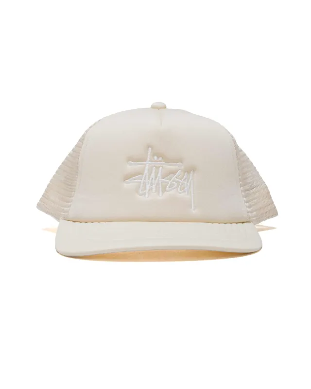 Stüssy Trucker Big Basic Snapback Sand sold by Lost & Found