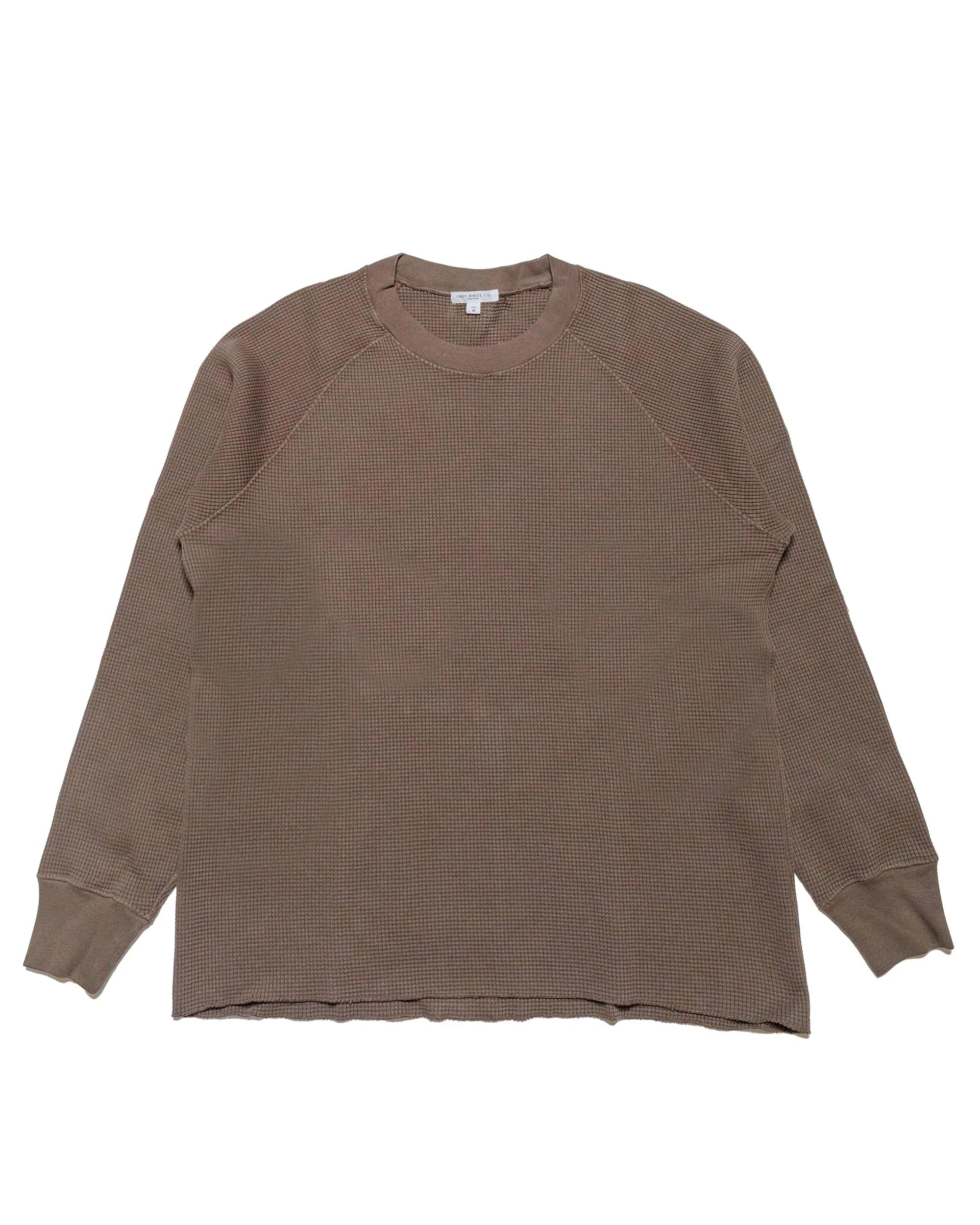 Lady White Co. Raglan Thermal Deep Cement sold by Lost & Found