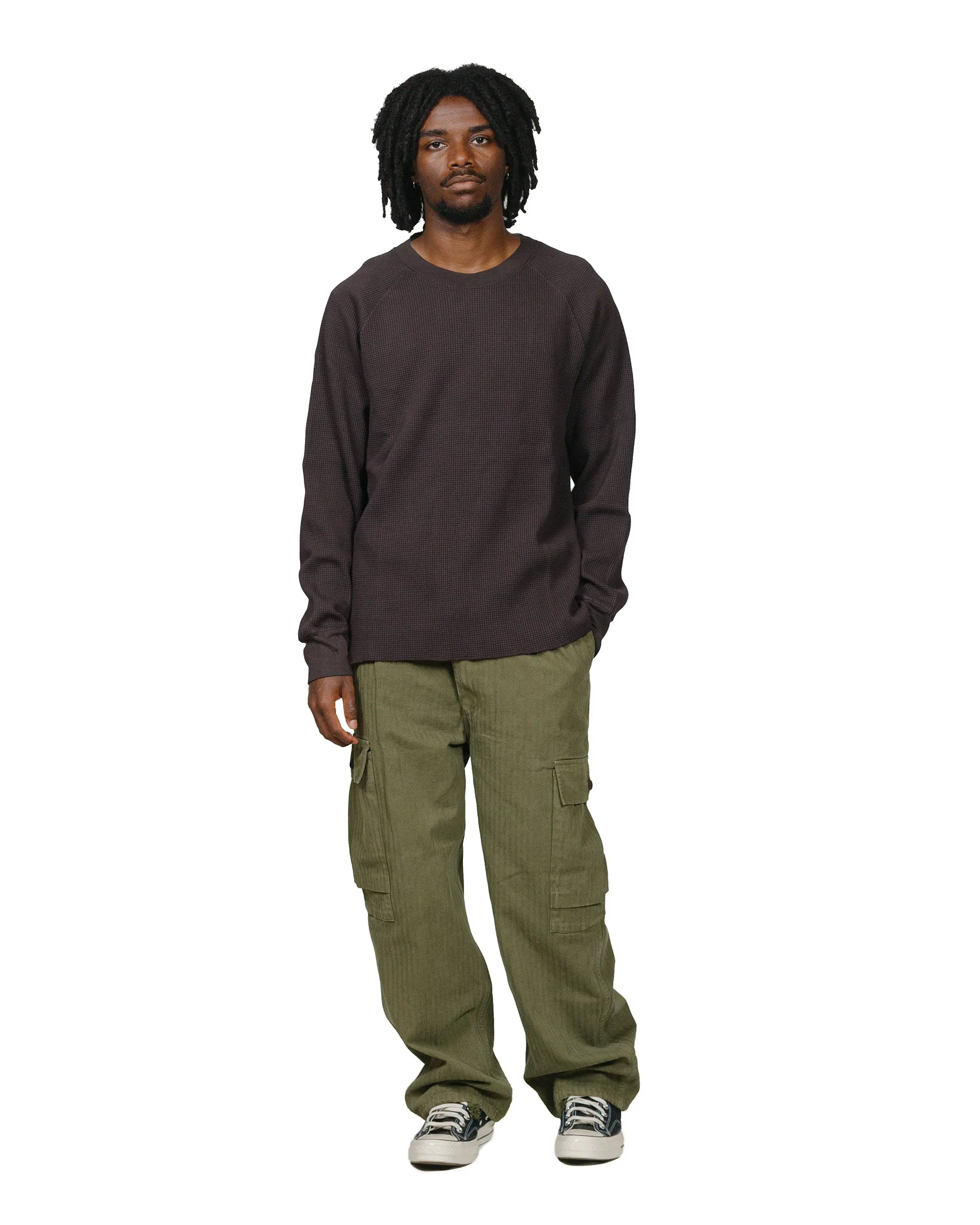 Lady White Co. Raglan Thermal Tire Black sold by Lost & Found product image thumbnail 4