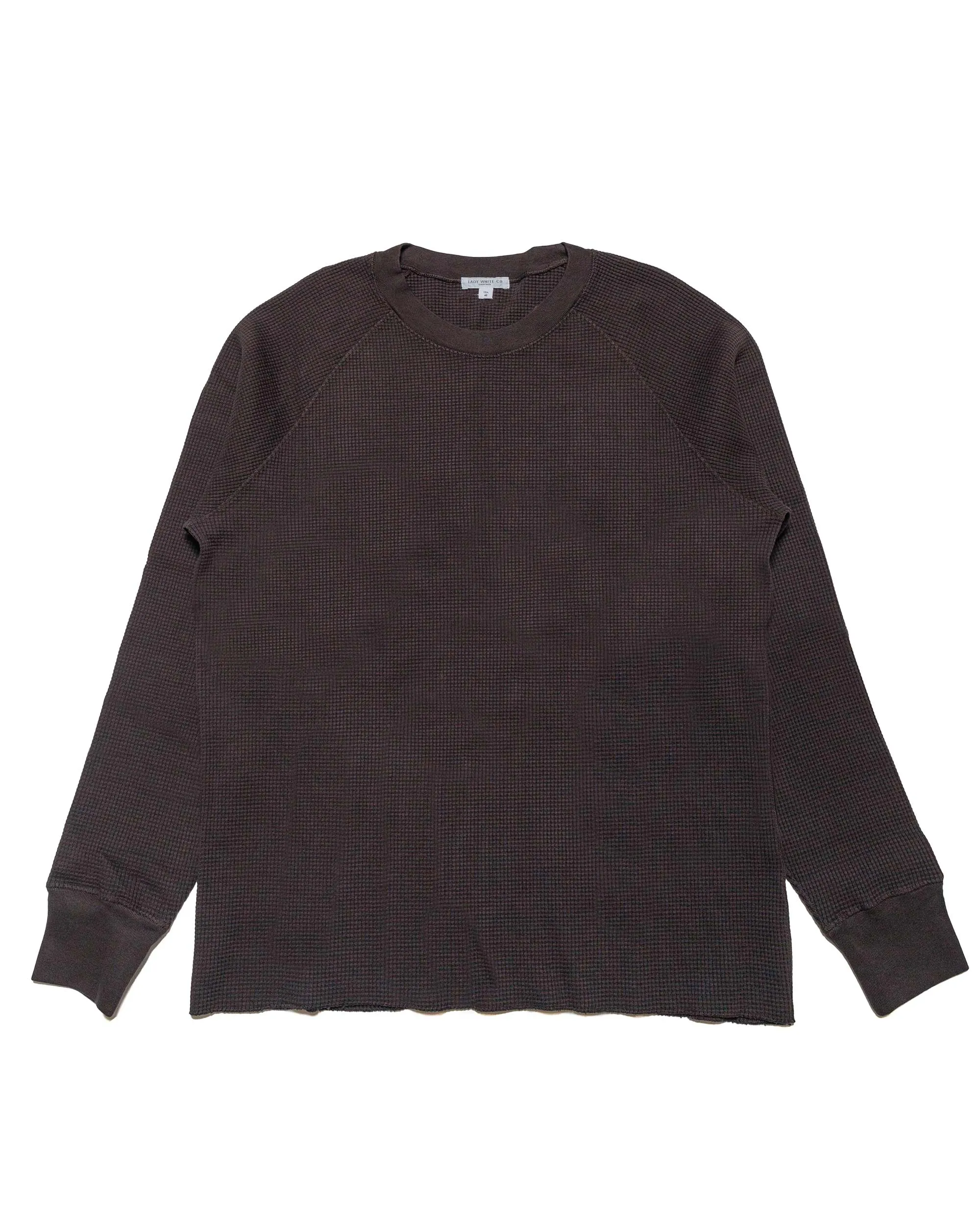 Lady White Co. Raglan Thermal Tire Black sold by Lost & Found