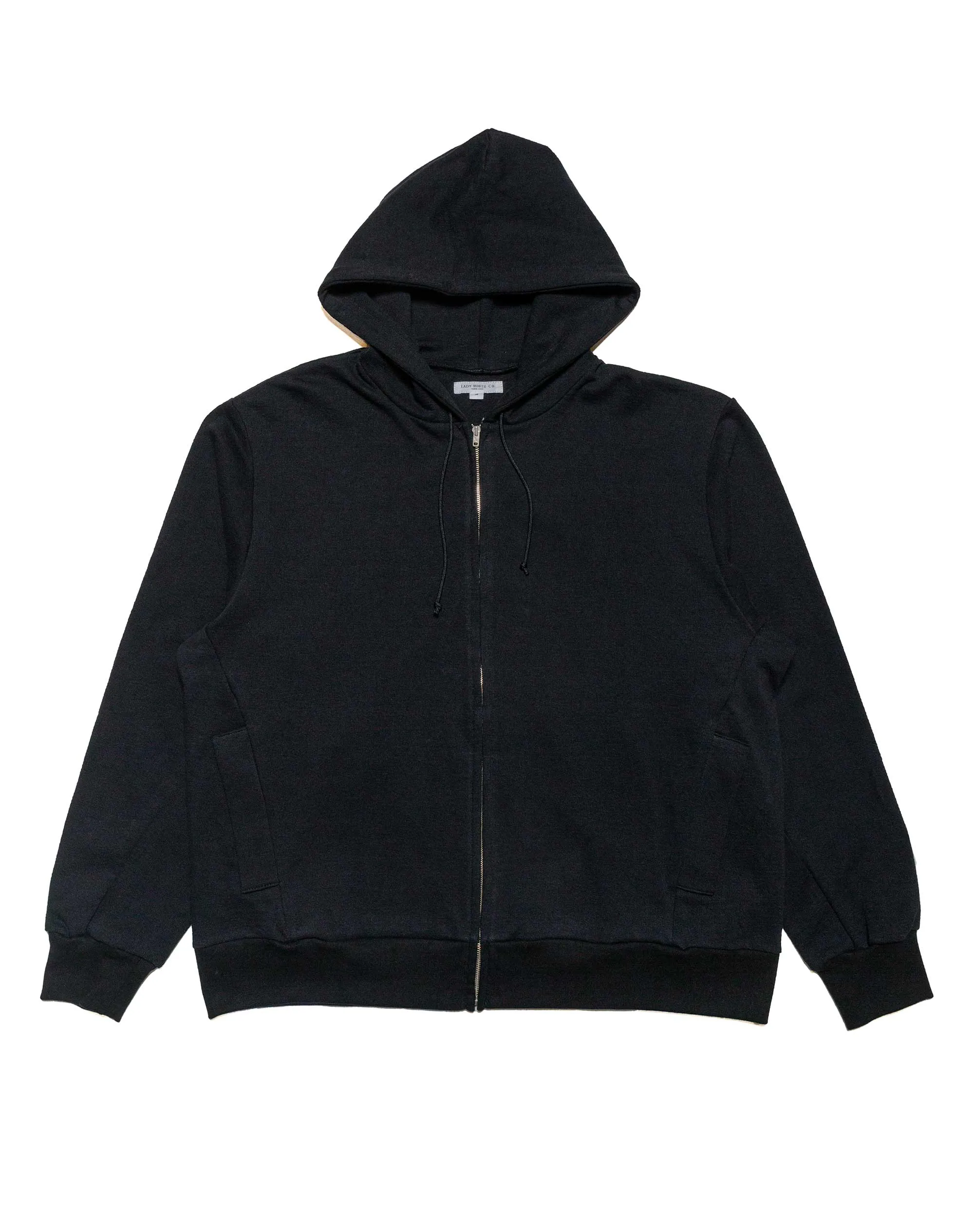 Lady White Co. Textured Zip Hoodie Black sold by Lost & Found