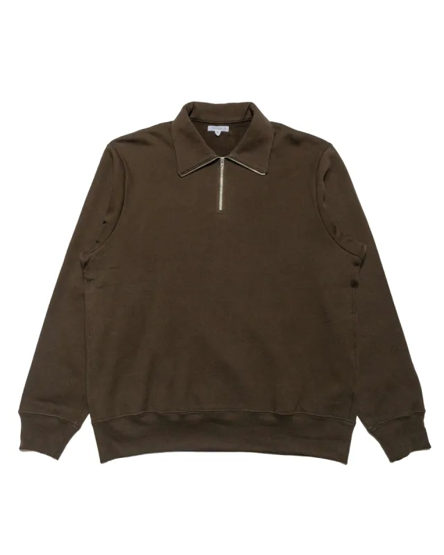 Lady White Co. Quarter Zip Sweatshirt Black Olive sold by Lost & Found