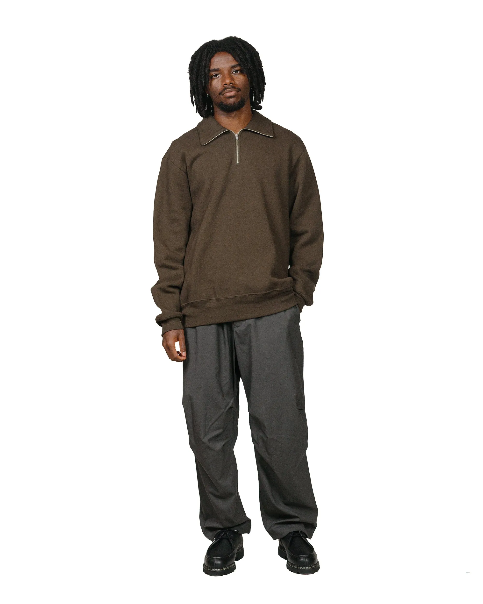 Lady White Co. Quarter Zip Sweatshirt Black Olive sold by Lost & Found product image thumbnail 4