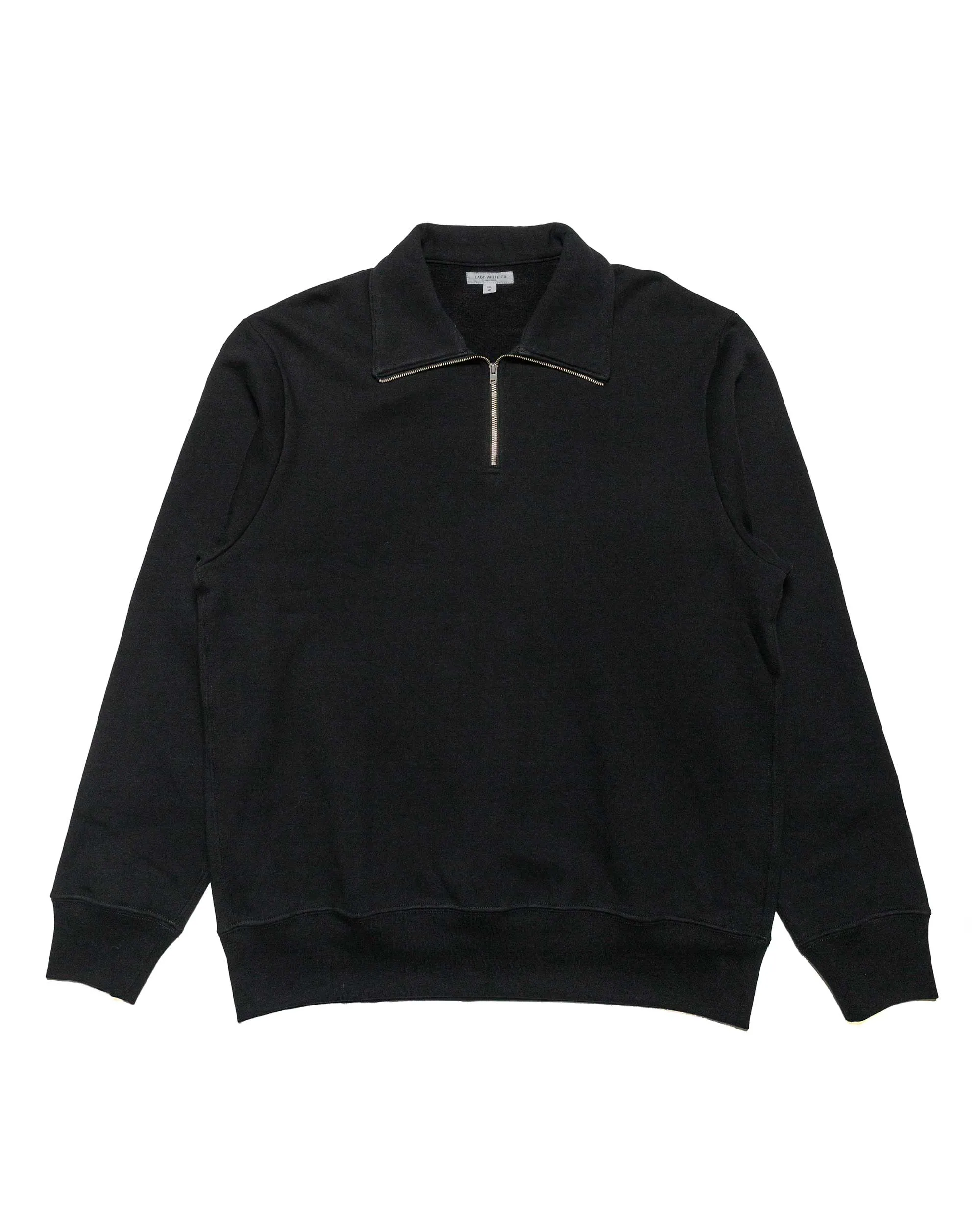 Lady White Co. Quarter Zip Sweatshirt Black sold by Lost & Found