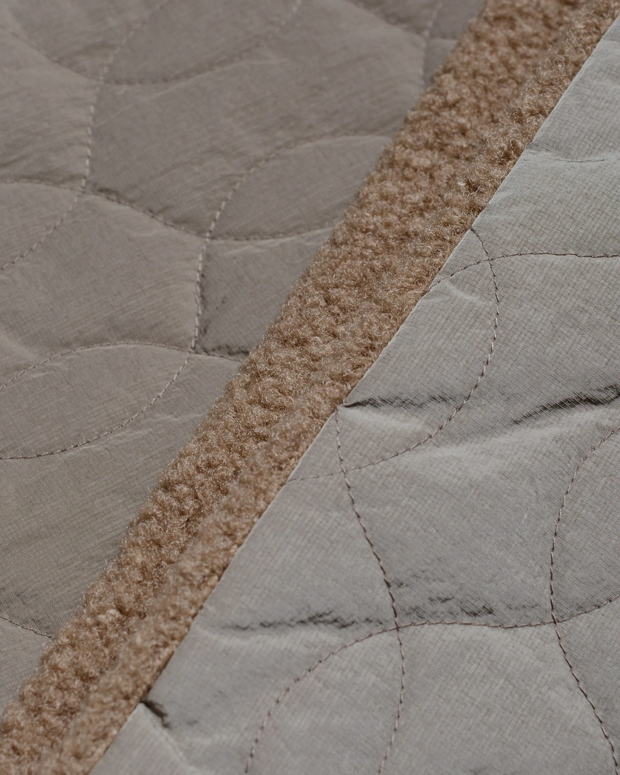 Beams Plus Muffler Boa Quilt Khaki sold by Lost & Found product image thumbnail 2