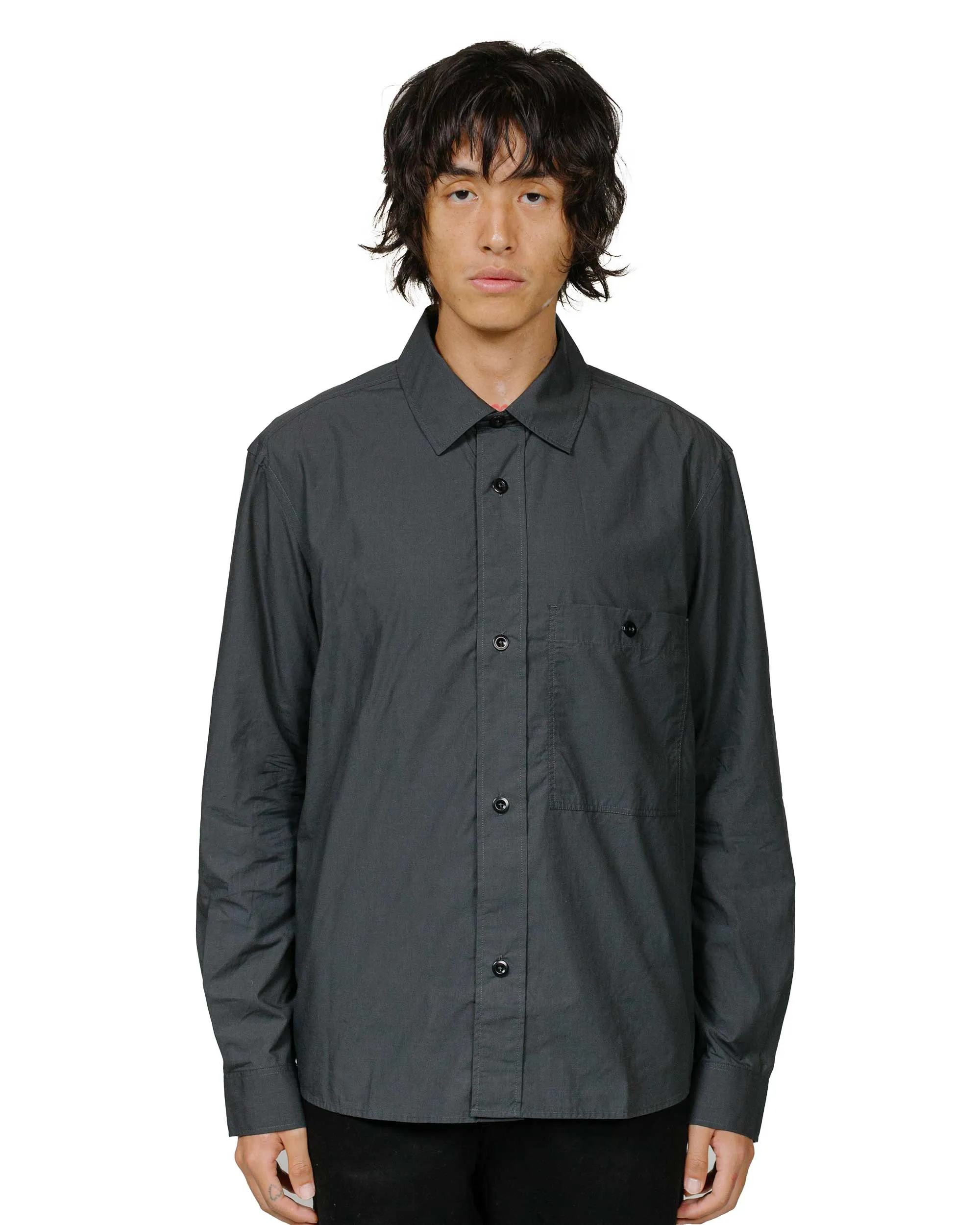 MHL Overall Shirt Cotton Lyocell Asphalt sold by Lost & Found product image thumbnail 2