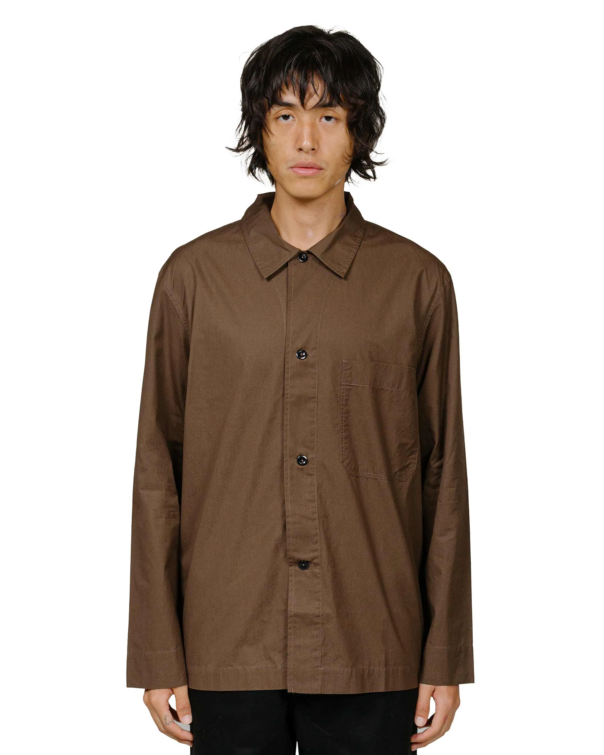 MHL PJ Shirt Compact Cotton Poplin Carob sold by Lost & Found product image thumbnail 2