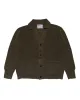 MHL Collared Cardigan Virgin Wool Dark Olive sold by Lost & Found