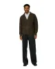 MHL Collared Cardigan Virgin Wool Dark Olive sold by Lost & Found