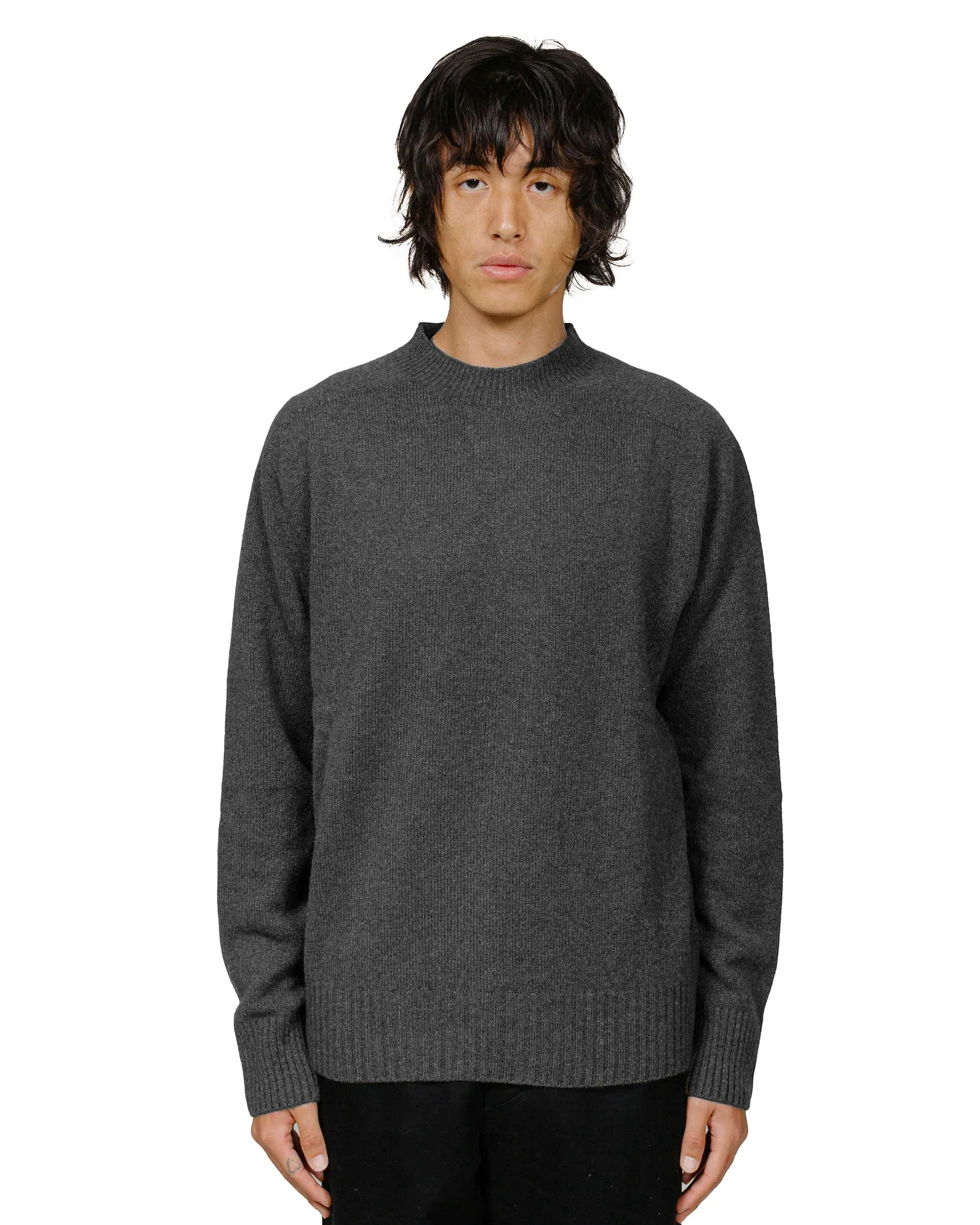 Margaret Howell Seamless Crew Neck Merino Cashmere Storm Grey sold by Lost & Found product image thumbnail 2