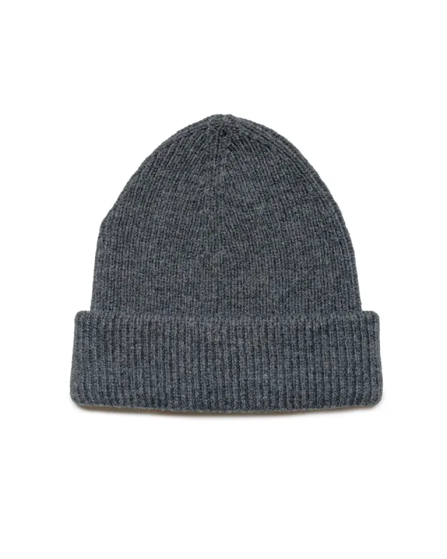 Our Legacy Knit Hat Ash Melange Stately Wool sold by Lost & Found