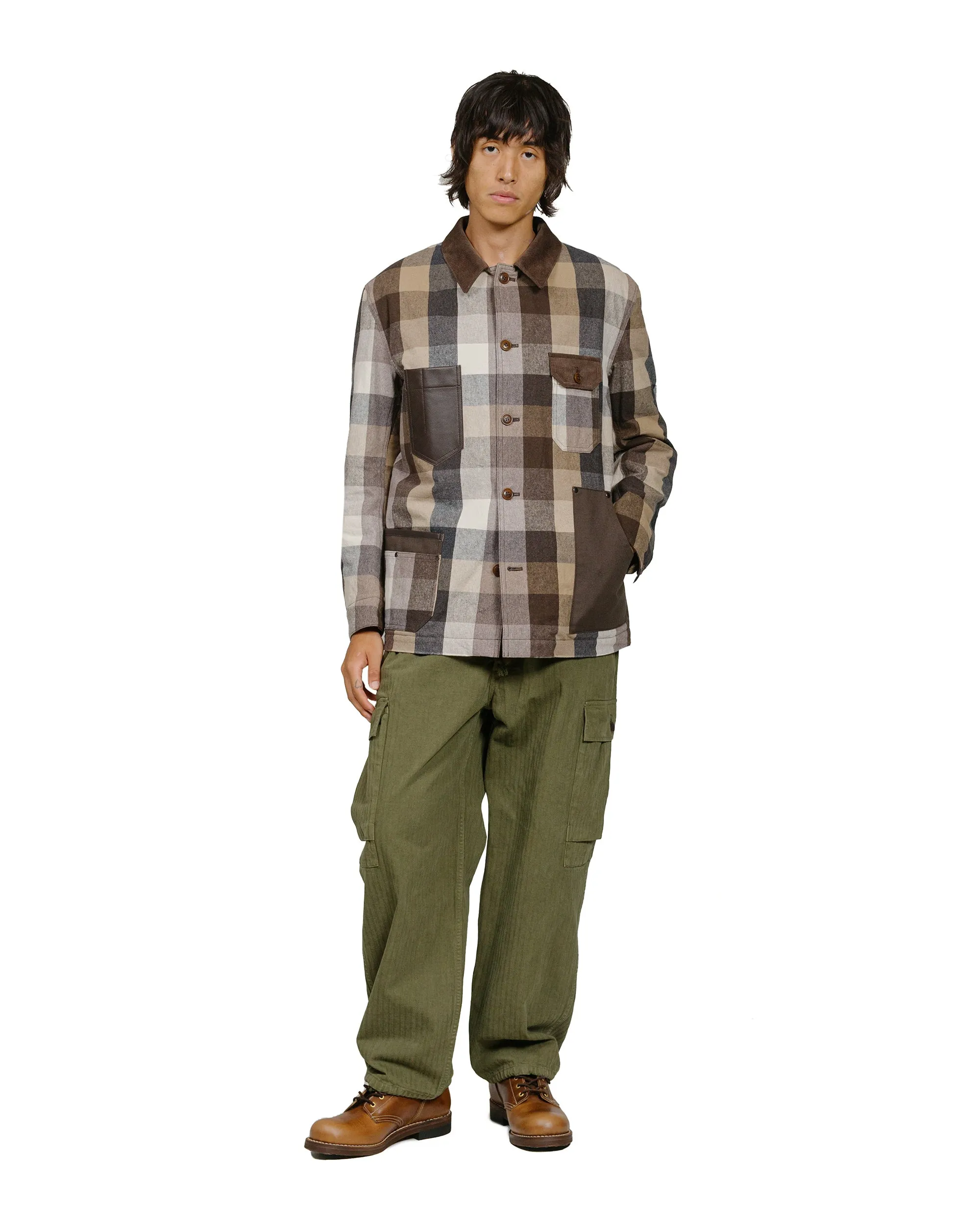Junya Watanabe MAN Check Blouson Brown/Black sold by Lost & Found product image thumbnail 4