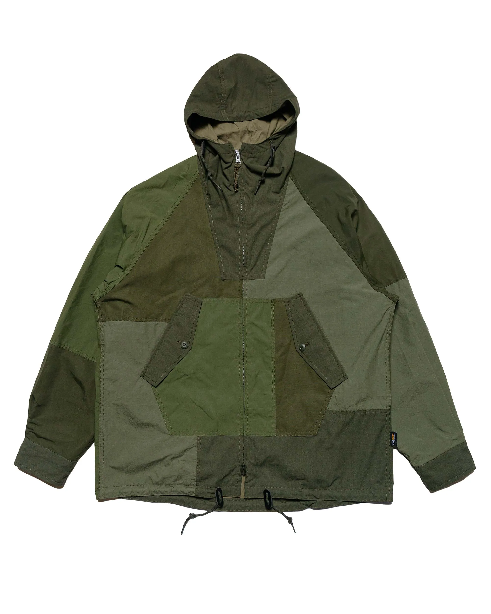 Comme des Garçons HOMME Patchwork Parka Khaki Mix sold by Lost & Found