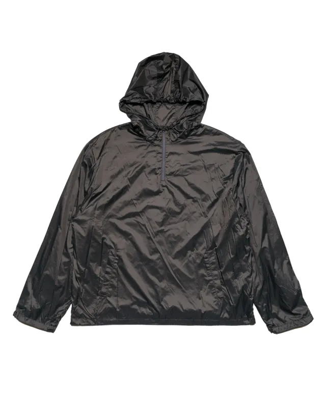 Amomento Glossy Nylon Half Zip-Up Jumper Charcoal sold by Lost & Found